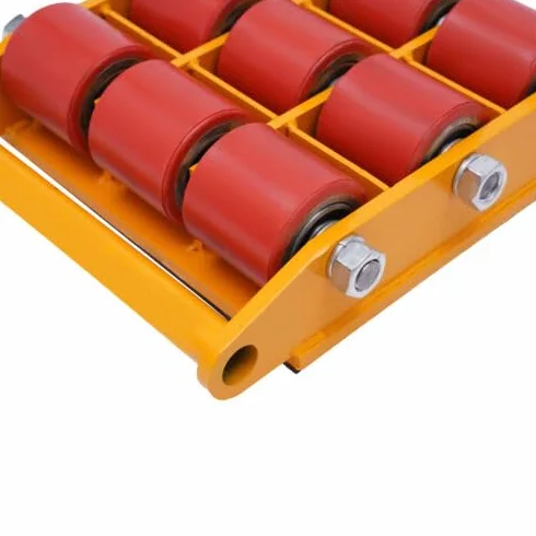 Suspensión de transporte industrial, ruedas de carga pesada, ruedas blindadas, ruedas de transporte, maquinaria, chasis de carga pesada, rodillo de transporte, 15T, 9 ruedas, 33000 kg