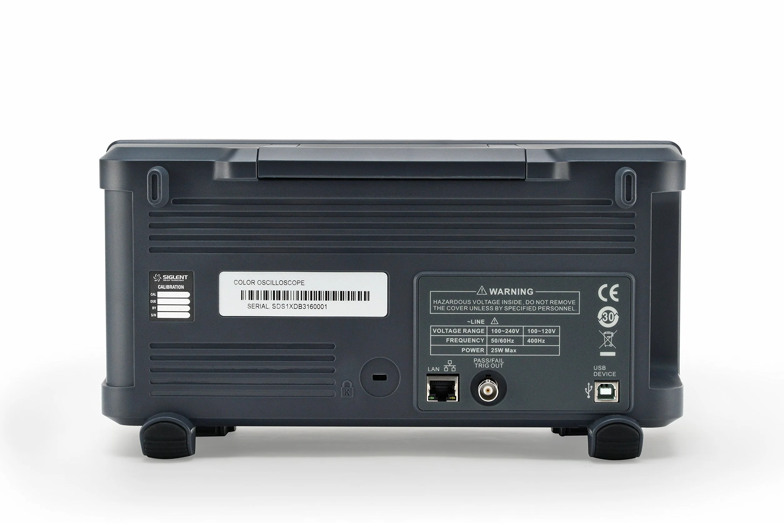 SIGLENT Serie SDS1000X-E Osciloscopio de Súper Fósforo, 2+EXT Canal, 200 MHz Ancho de banda, 7 Mpts/CH Profundidad de Memoria, 7" Monitora