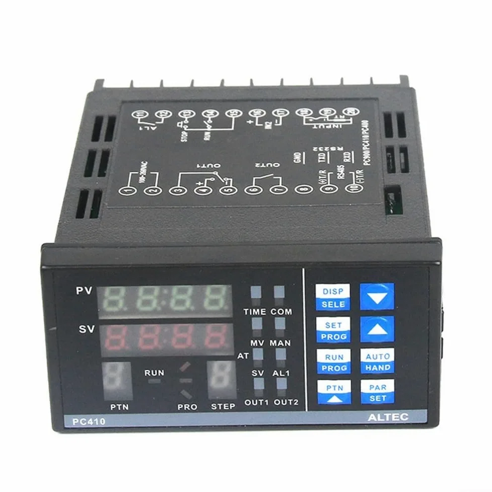 Panel de control de temperatura PID avanzado PC410 para equipos de reparación de PCB, entrada de sensor tipo K, 85-264 V CA, amplio rango de voltaje (con relé)