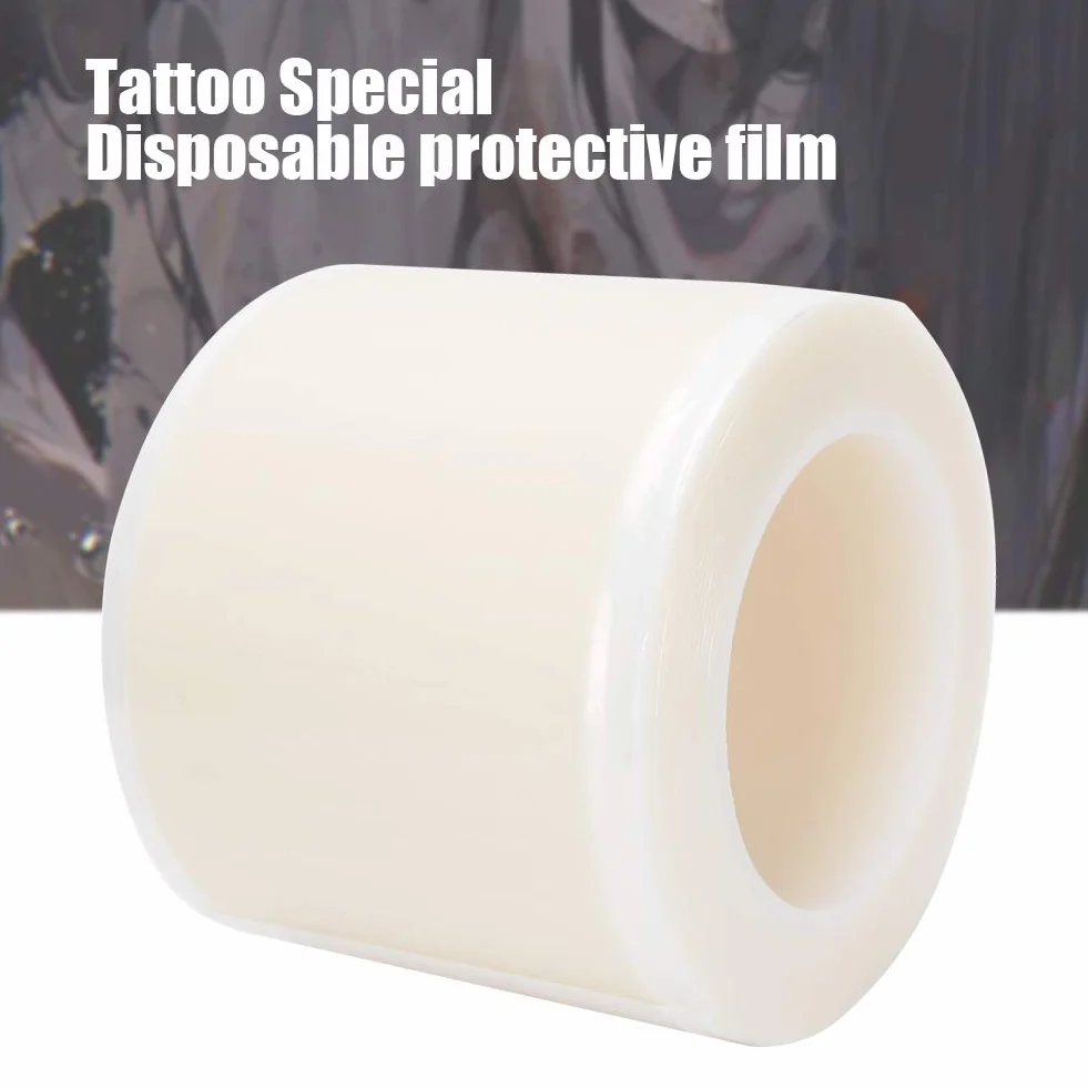 Película de Barrera para Tatuajes 1200 Hojas Desechable Impermeable Transparente