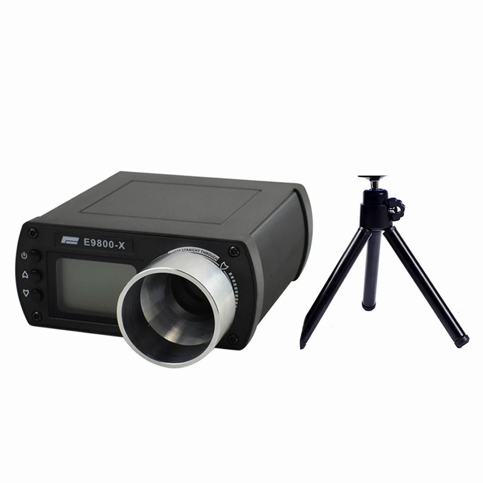 E9800-X - Medidor de velocidad con pantalla LCD, cronógrafo para cronómetro, medidor de velocidad, medición de energía, cronógrafo