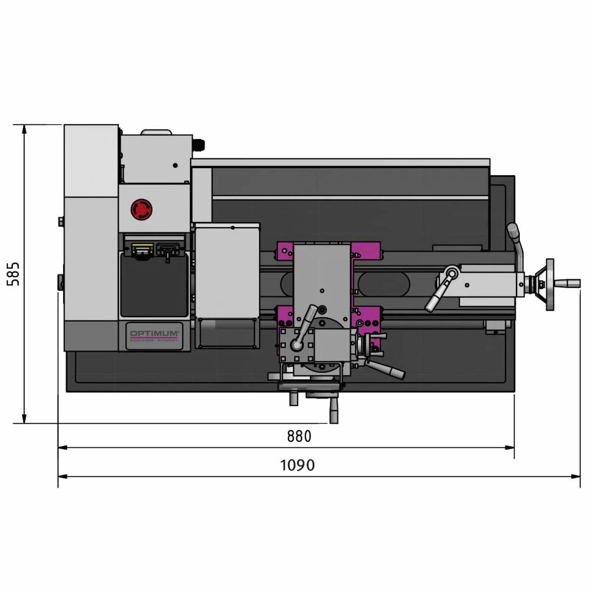 Optimum TU 2304V - Torno