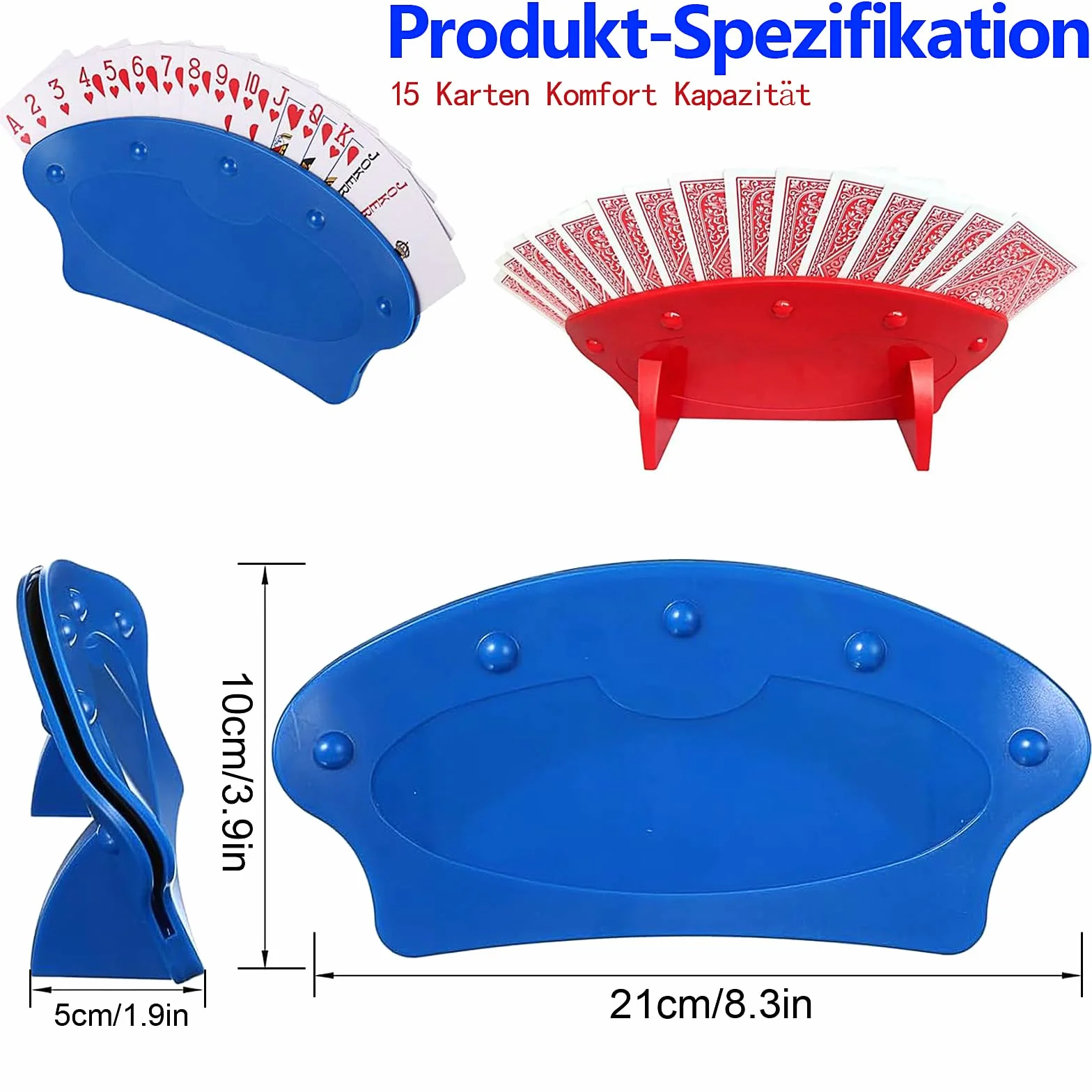 Soporte para Naipes 2 Piezas Manos Libres Soporte de Cartas Póker para Adultos