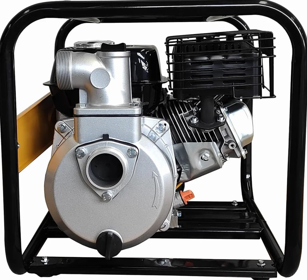 ESPA LEADER Motobomba MP-50, Motor Gasolina 4 Tiempos, Caudal Máx 32.000 l/h, Autonomía 2,2 h, Bomba de Agua para Achique, Vaciados de Emergencia, Inundaciones y Riego Agrícola