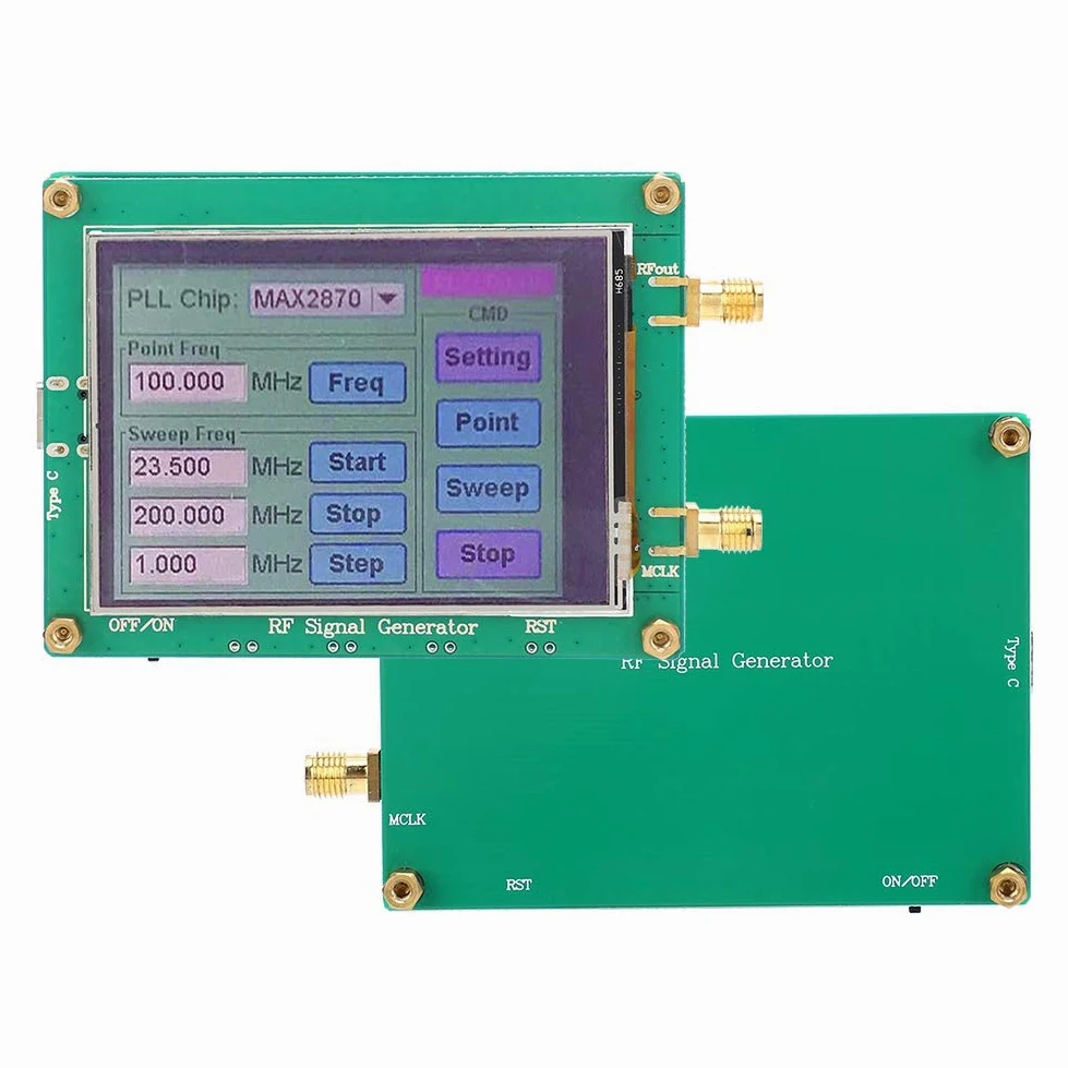 Generador de señal RF de alta estabilidad, señal RF MAX2870, pruebas de reflectometría en el dominio del tiempo y equipos Productos industriales para productos electrónicos