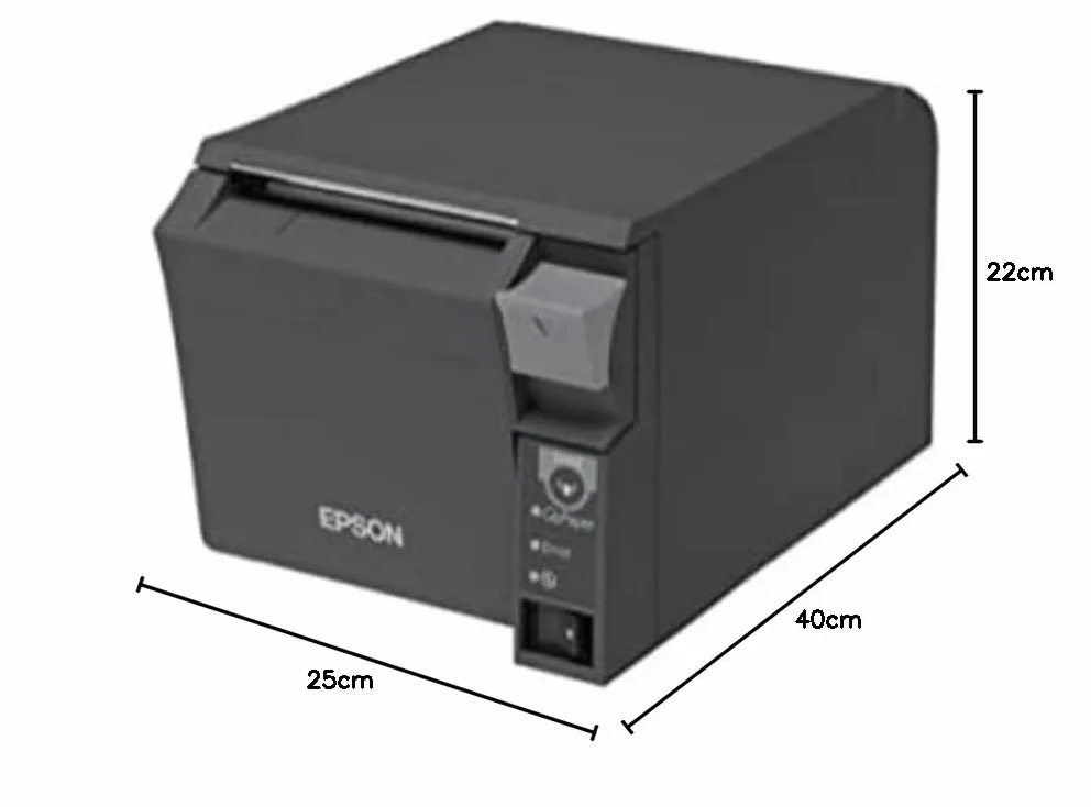 Epson TM-T70II (024B2) - Terminal de Punto de Venta (POS, Térmico, 80 mm, 56/42, Alámbrico, USB Type-B, De Serie)