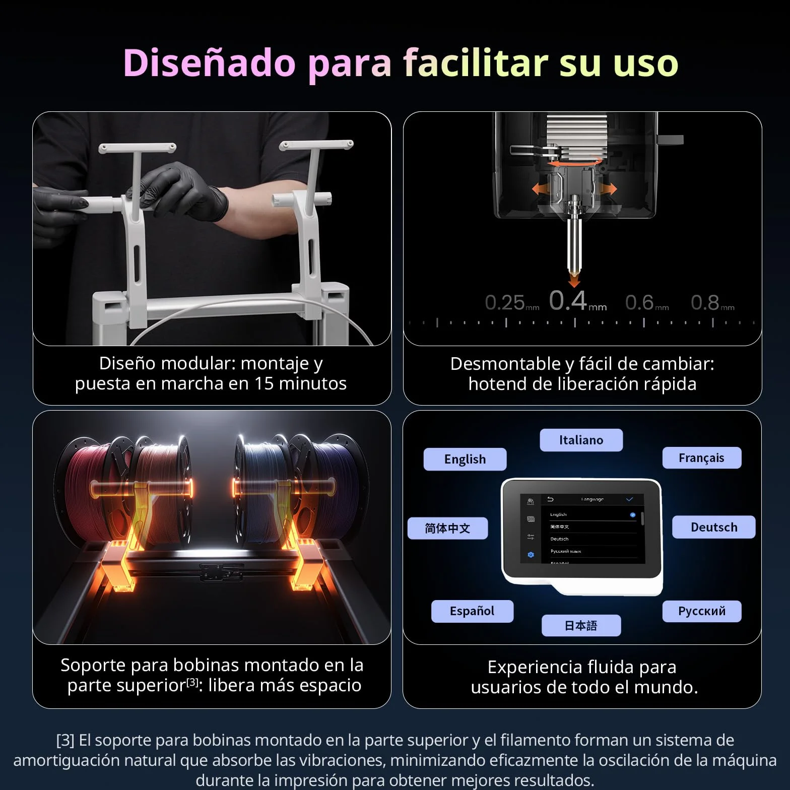 ANYCUBIC Kobra X Combo Impresora 3D, Impresión Multicolor, Secado e Impresión al Mismo Tiempo, Alta Velocidad 600 mm/s, Tamaño de Impresión 260 x 260 x 260mm,Funciona con los Principales Filamentos