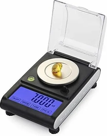 Alta precisión 0.001g Escala de joyería Digital Balanza de Laboratorio electrónica Balanza de Laboratorio con Pantalla retroiluminada Azul Balanza for Ingredientes Joyería