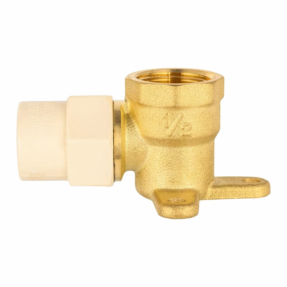 EFIELD - Codos de oreja de latón NPT hembra de 1,27 cm x 1,27 cm, latón sin plomo (paquete de 5)