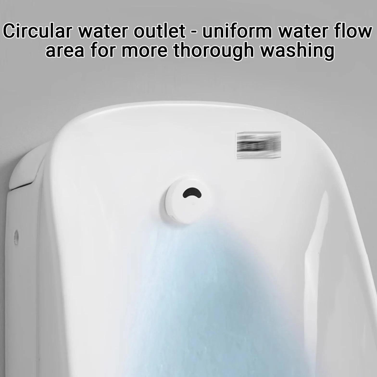 Urinario de Suelo para Hombres de Uso Doméstico, Urinario Independiente de Cerámica con Sensor Automático Inteligente, Fácil de Limpiar(A)