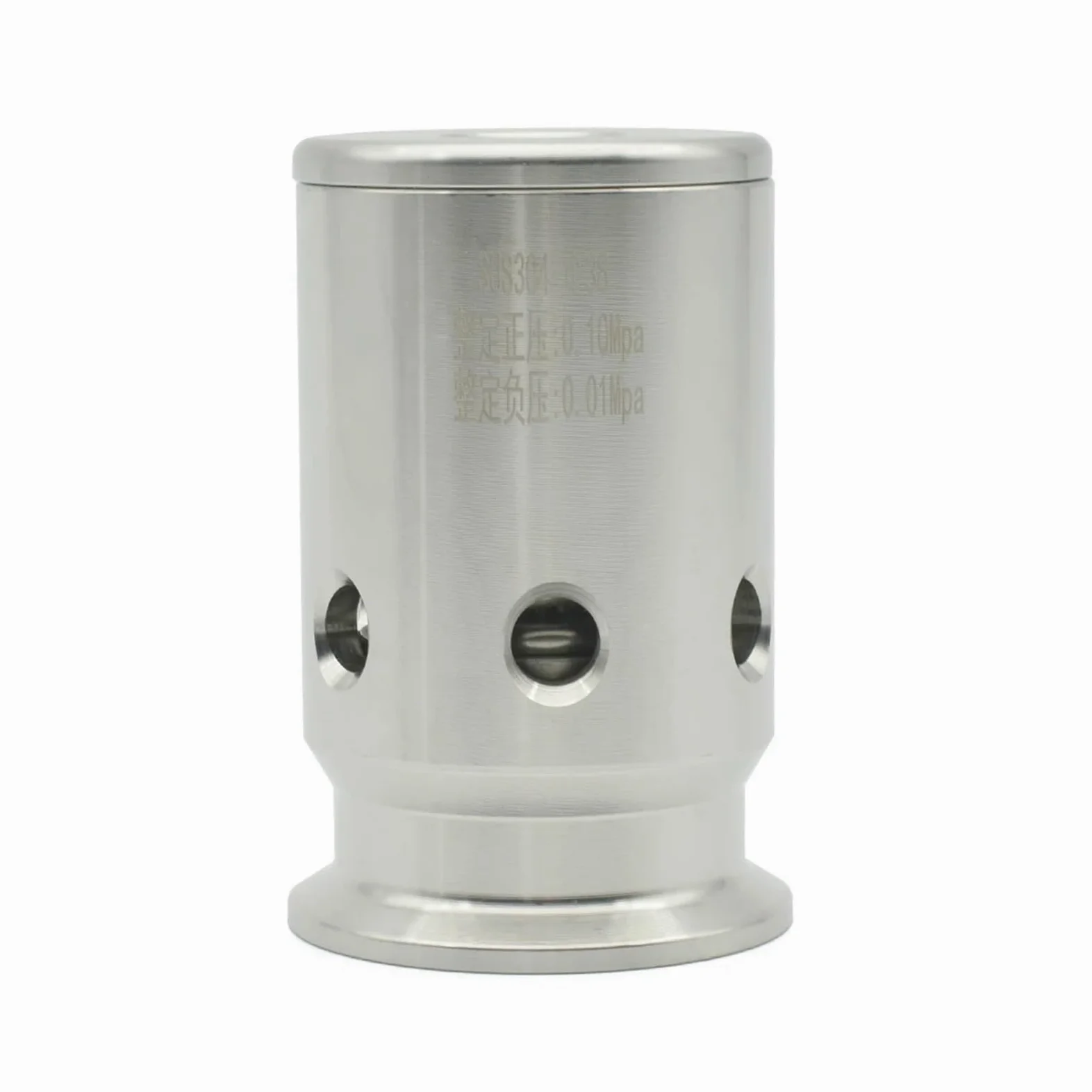 Válvula Reductora de presión Ajustable de Acero Inoxidable SUS304 de 1,5" y 2" con Tres Abrazaderas y 1-3 Bar(Ferrule OD 50.5mm,2 Bar)