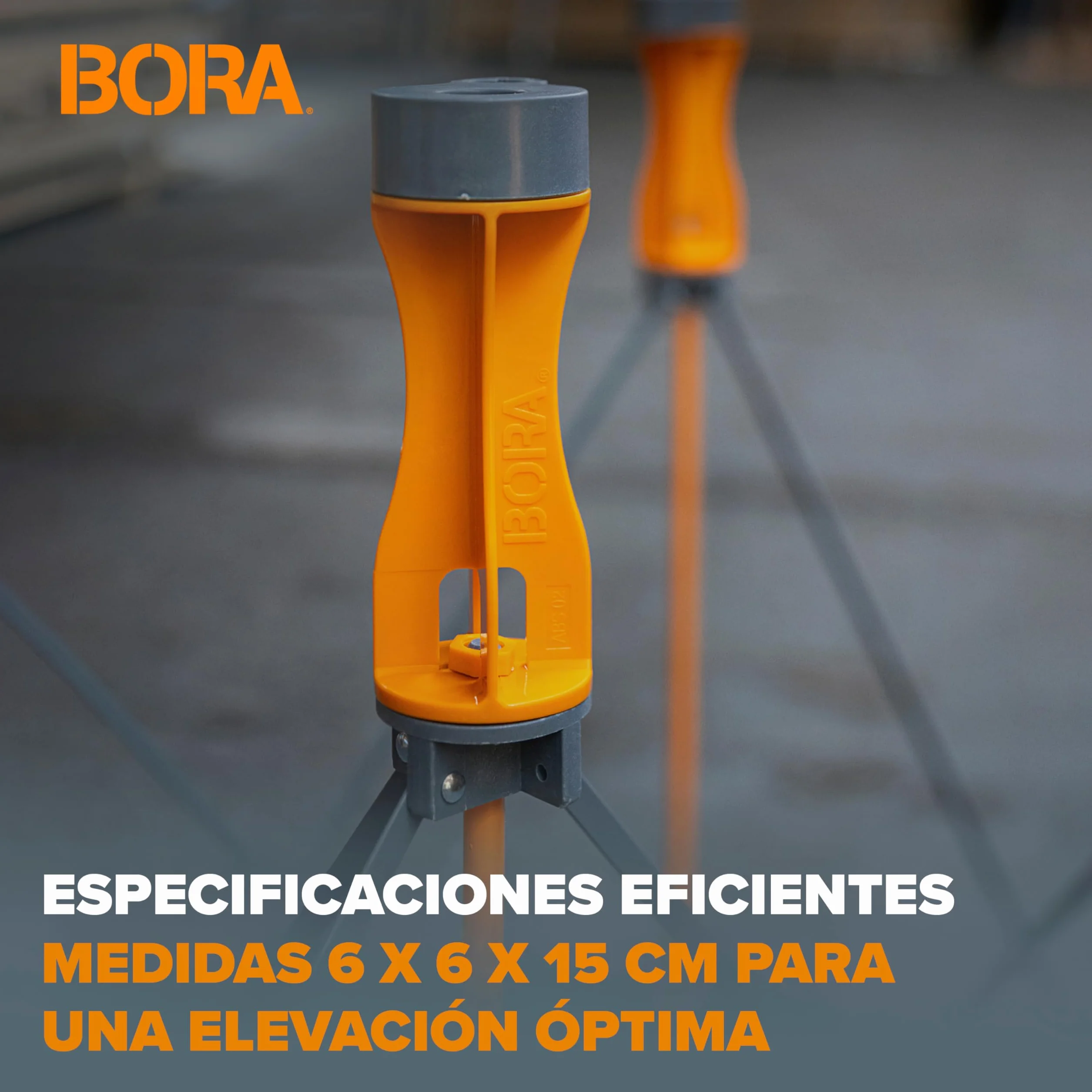Bora Centipede CA0506 Juego de 6 Elevadores para Soportes de Trabajo Naranja