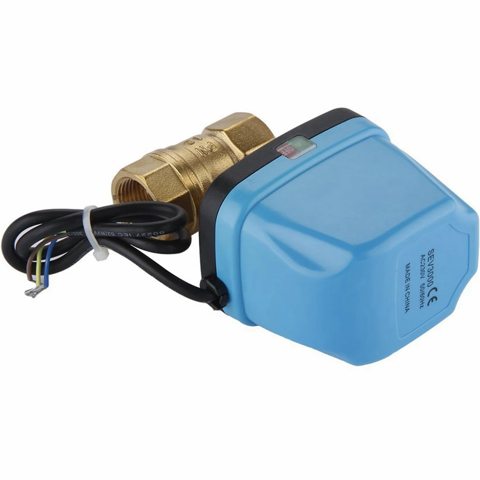 4X VáLvula de Zona de 2 VíAs VáLvula de Dos VíAs Motor VáLvula de Bola VáLvula Eléctrica Eléctrica VáLvula de Bola de InversióN 220V DN20 (G3 / 4 Pulgadas) VáLvula de InversióN