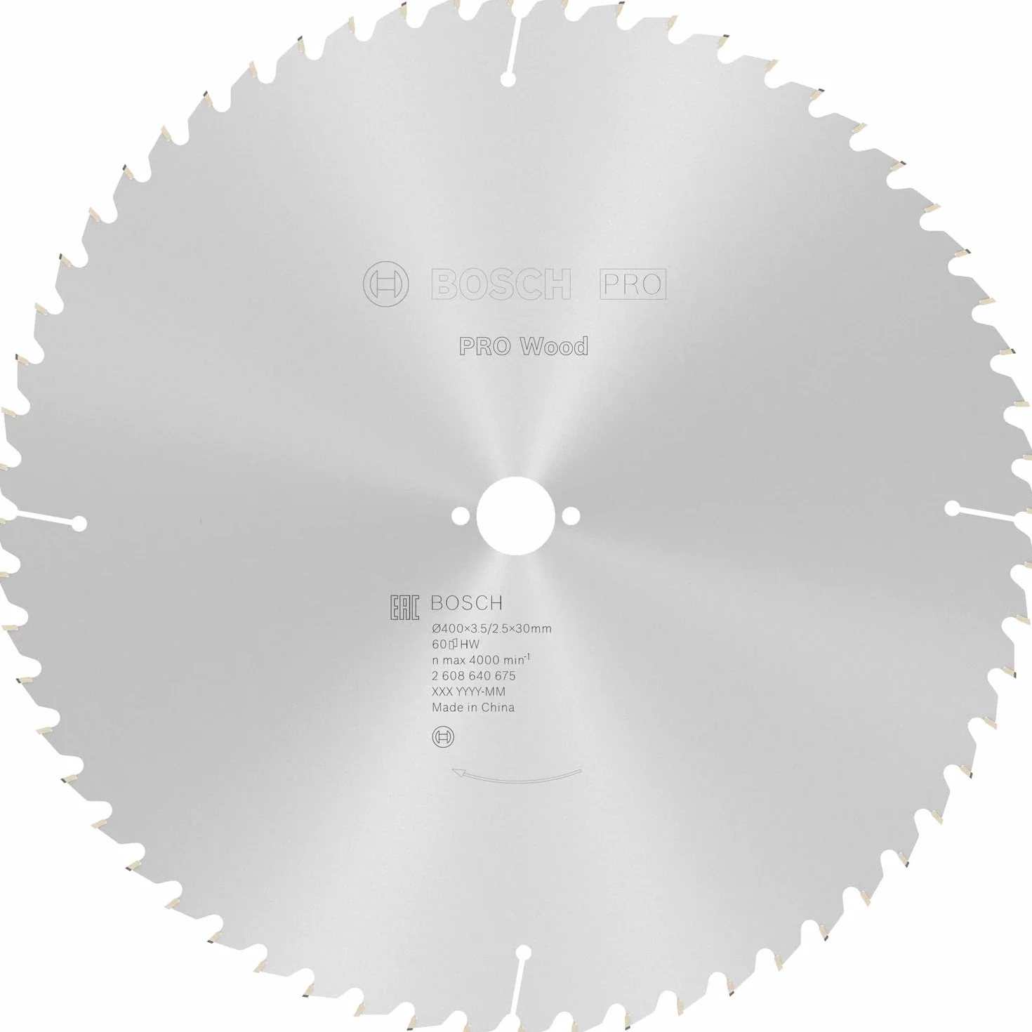 Bosch Professional Hoja de sierra circular Optiline Wood 400 x 30 x 3,5 mm 60 dientes