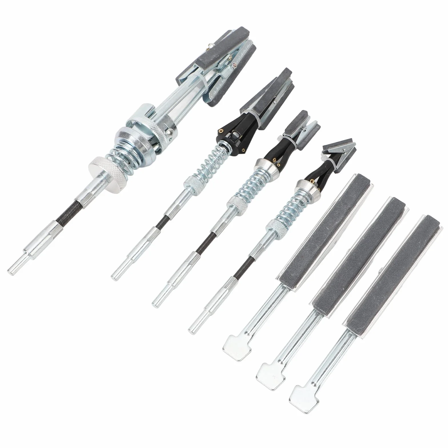 7 Piezas de 3/4 Pulgadas a 7 Pulgadas Herramienta de Pulido de Cilindro de Motor Kit de Herramientas de Pulido de Cilindro Ajustable con 220 Piedras de Grano