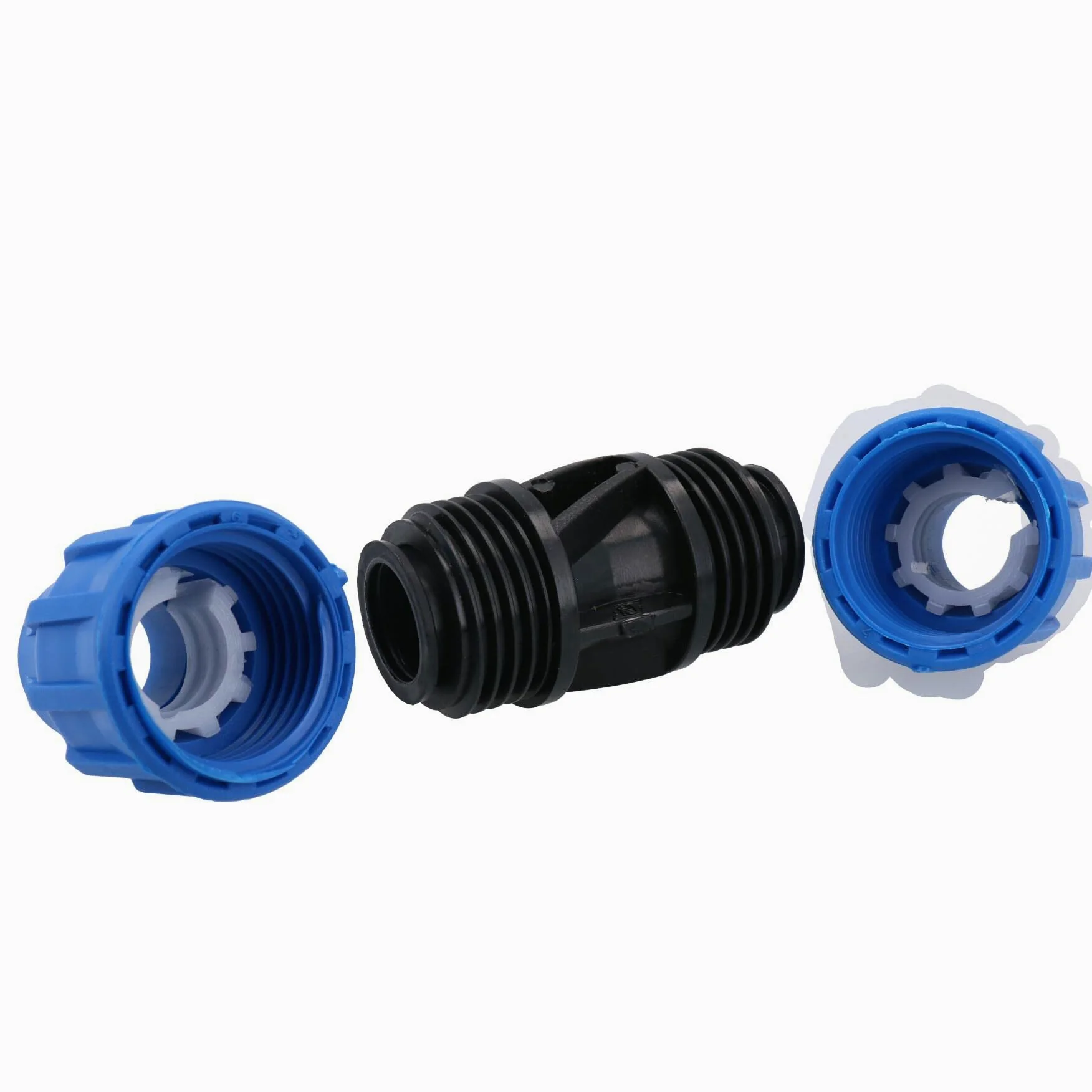 20 x 20 mm MDPE Conector de acoplamiento de compresión de tubo recto 10 unidades