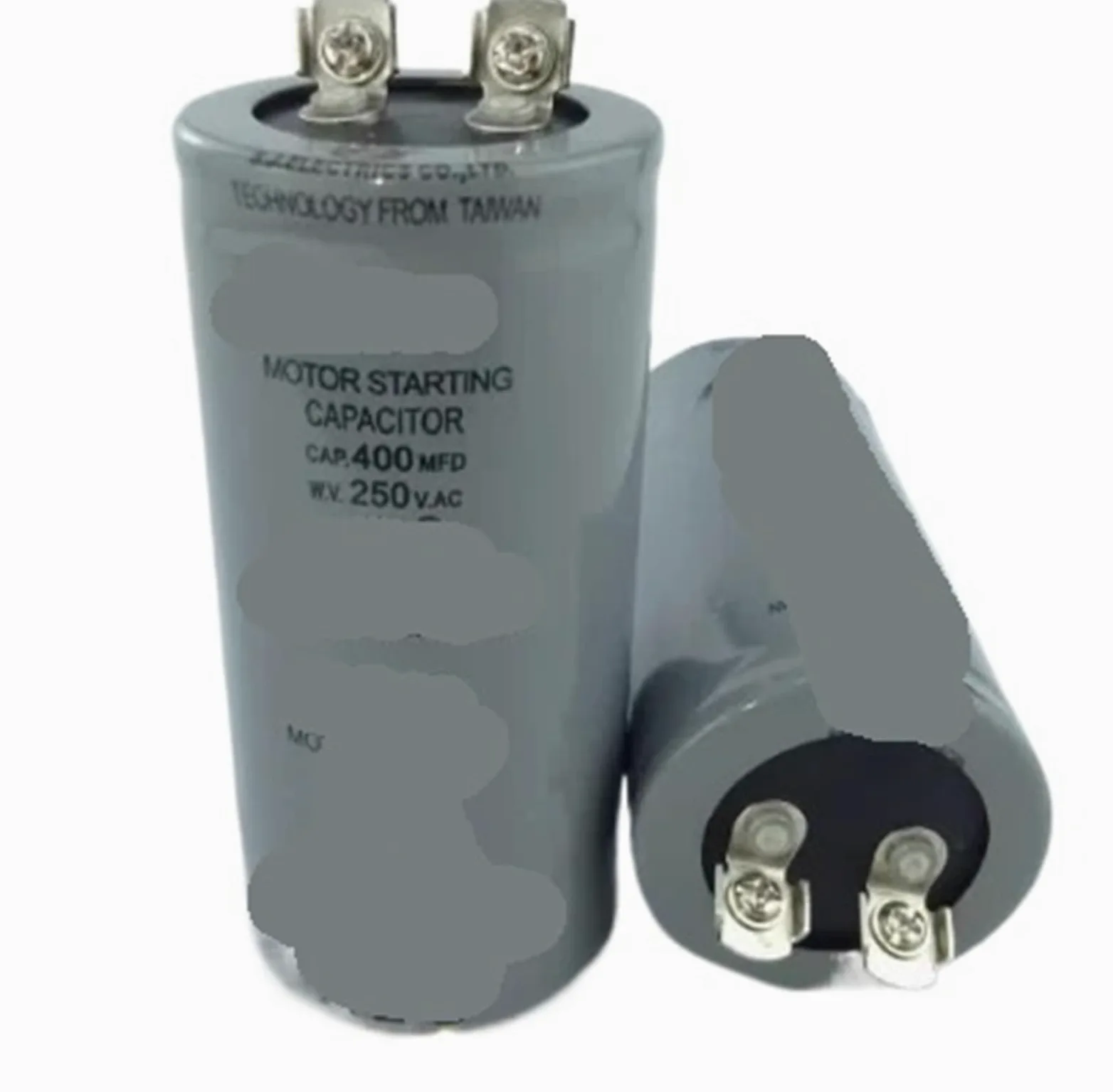 1 condensador cilíndrico de arranque de motor de CA de 400 MFD, 400 µF y 250 V