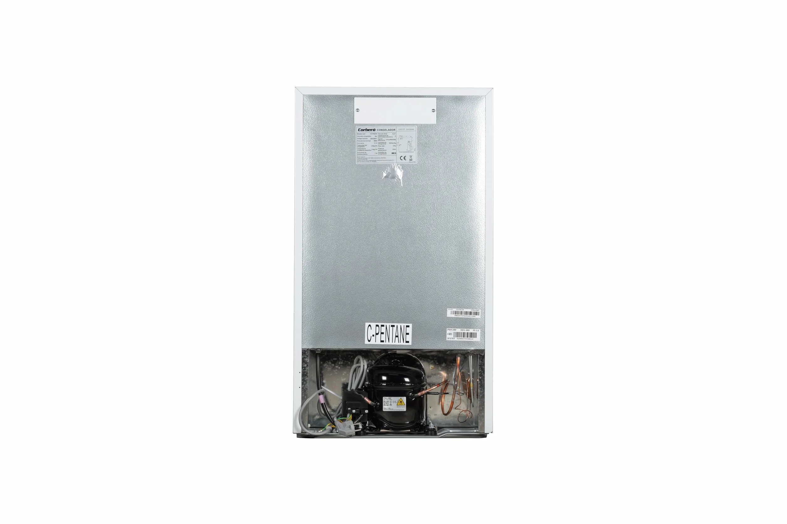 Corberó Congelador Vertical CCVH824W 60L 85cm Blanco