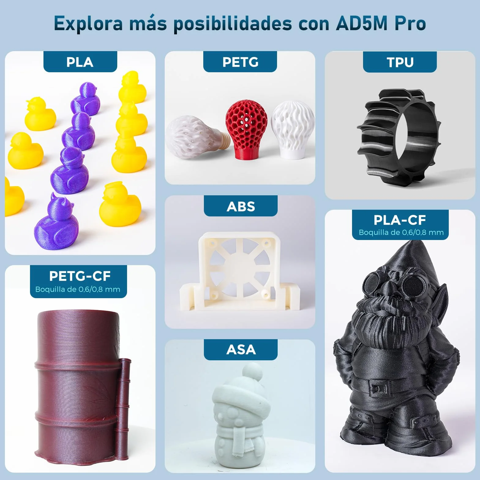 Flashforge Adventurer 5M Pro Impresora 3D, Impresora 3D de Alta Velocidad de 600 mm/s con Nivelación Automática, Boquilla de Cambio Rápido, Placa Pei y Sistema de Filtración Doble, 220x220x220mm