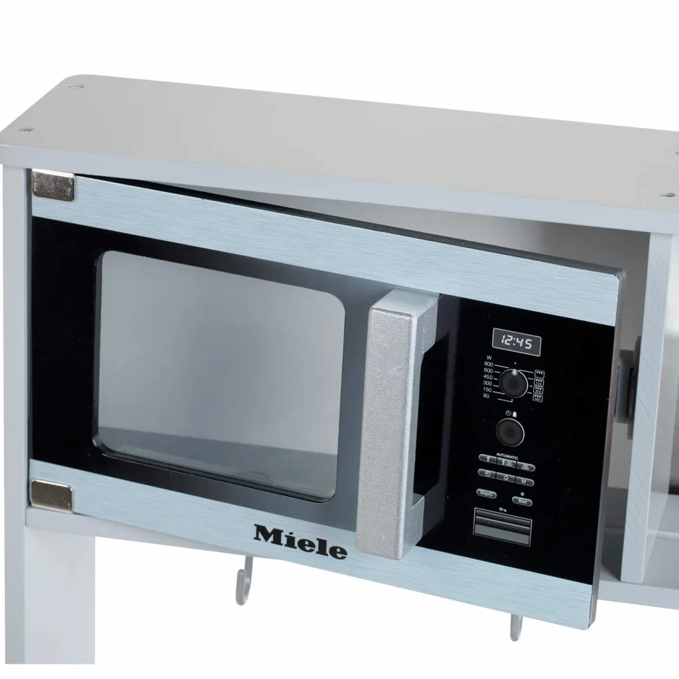 Theo Klein 7199 Cocina Miele de Madera y Acero Inoxidable, Juguete para niños 70x30x91 cm