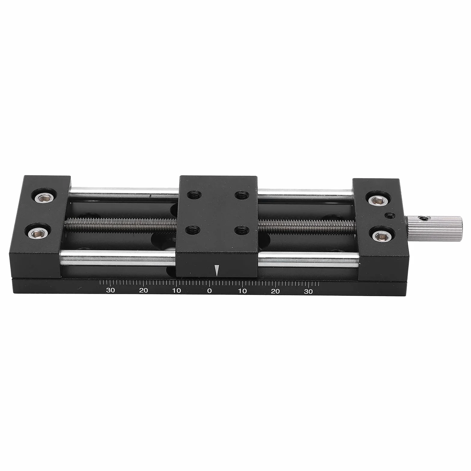 SP40A - Mesa deslizante DB65, eje X - Perilla manual de ajuste fino, plataforma de corte de aleación de aluminio, guía en de milano de 65 mm de carrera para microscopios e