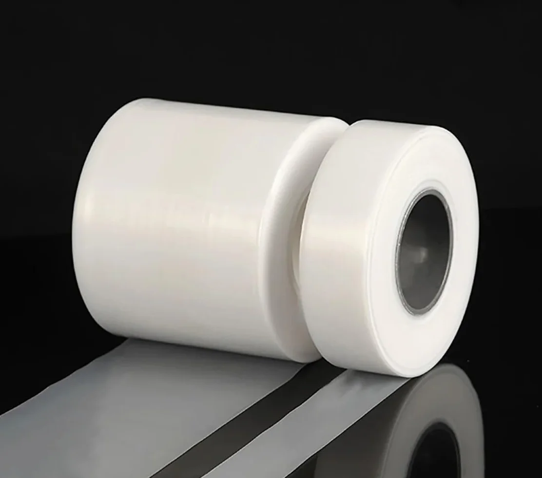Lámina de película de PTFE blanca 1 m cinta aislante no adhesiva aislamiento alta temperatura 0.05x50mm