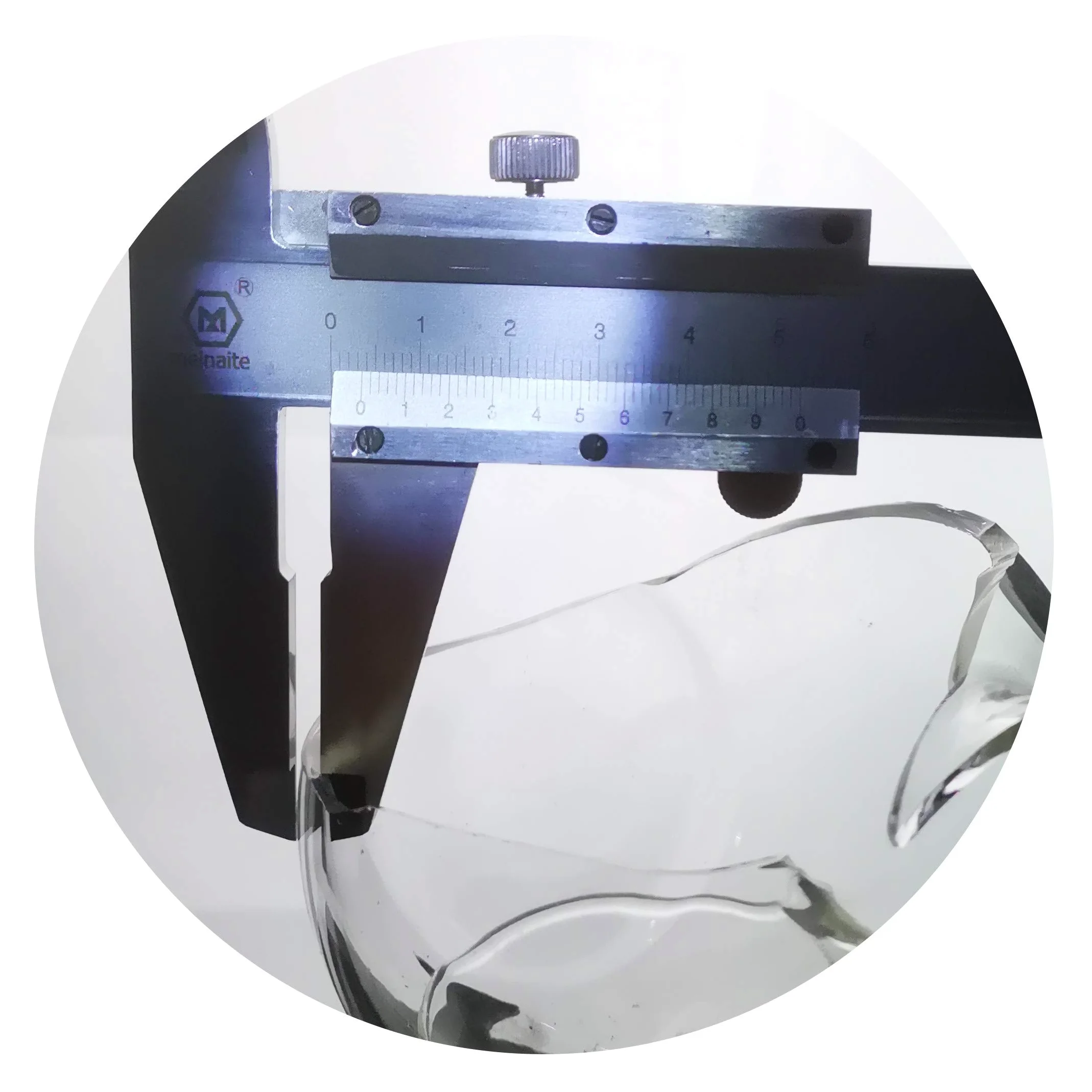 Laboy cristal vertical cuatro cuello matraz de fondo redondo 2000 ml con 24/40 conjunta
