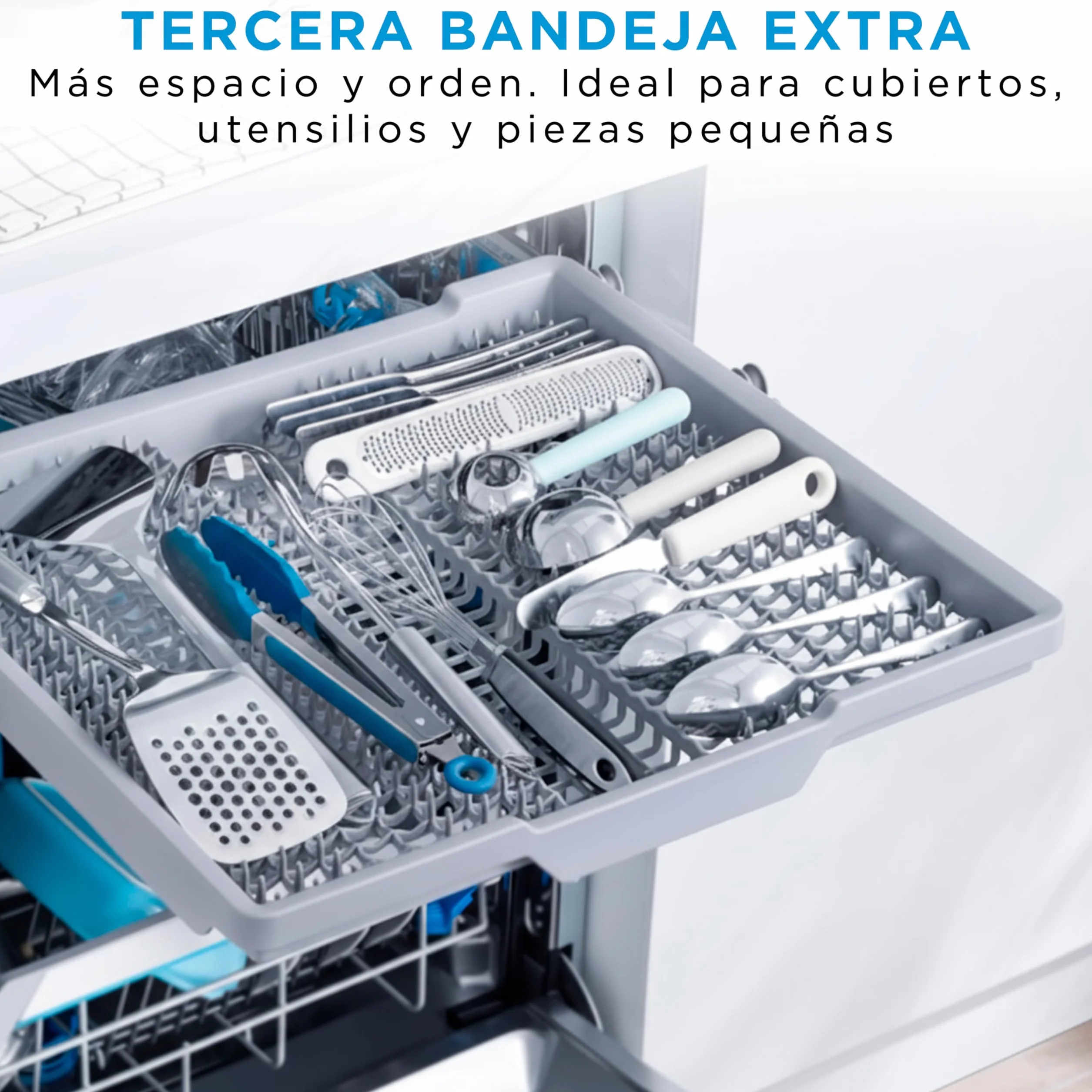 Midea Lavavajillas 60 cm Inox 14 servicios Libre instalación Compacto 10 Programas Filtro Antibacterias Programación Horaria