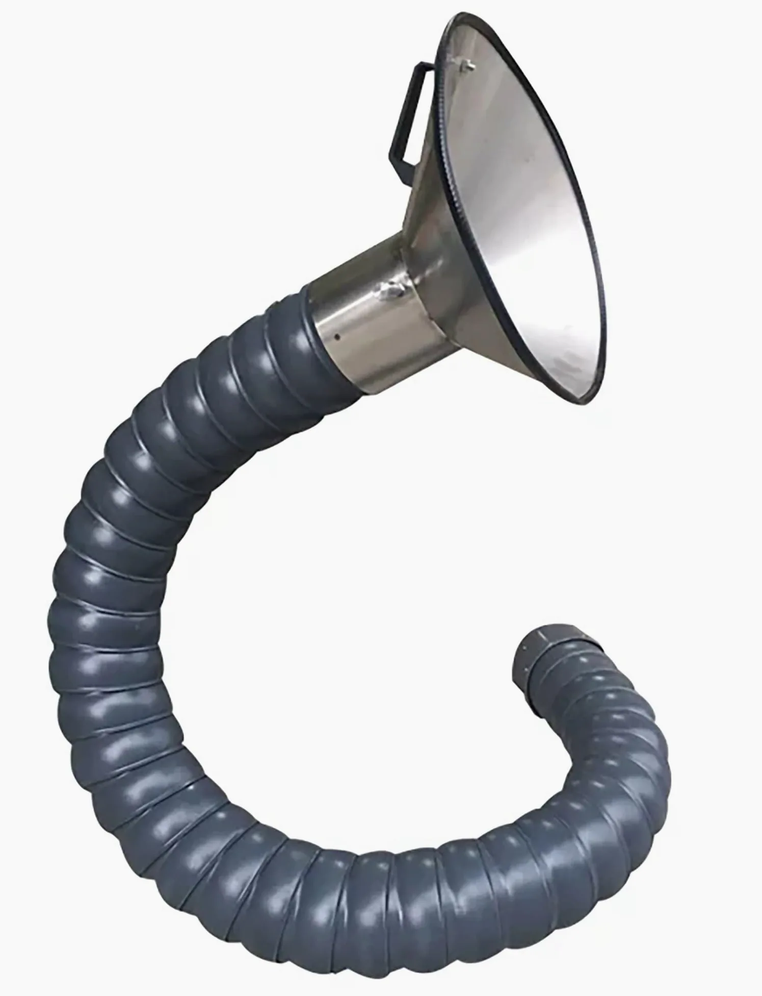 Brazo de extracción de humos ajustable con campana de succión, manguera de escape industrial flexible para soldadura y ventilación de laboratorio