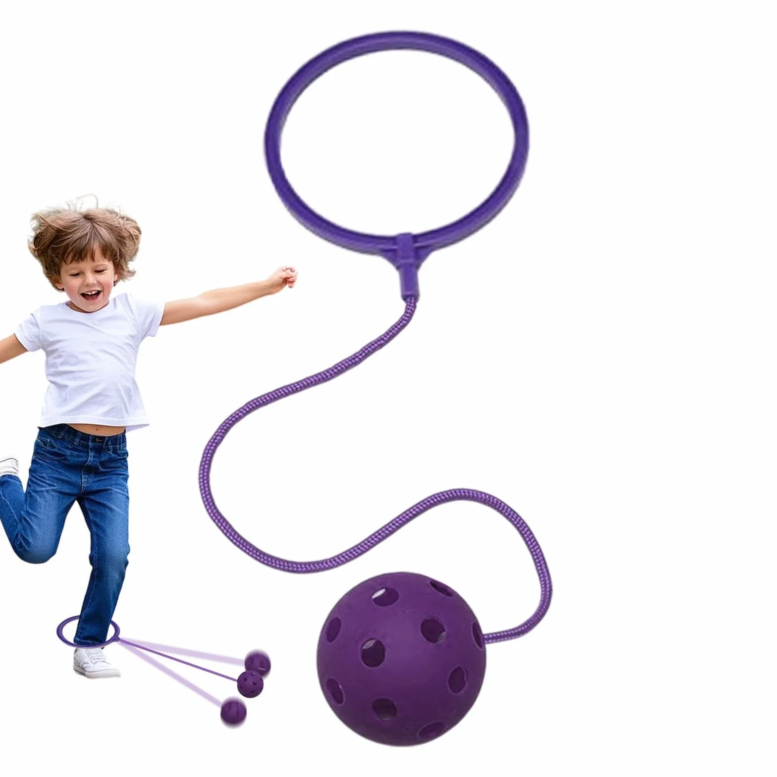 Pelota Saltarina para Niños, Bola de Salto de Tobillo, Equipo de Ejercicios Outdoor