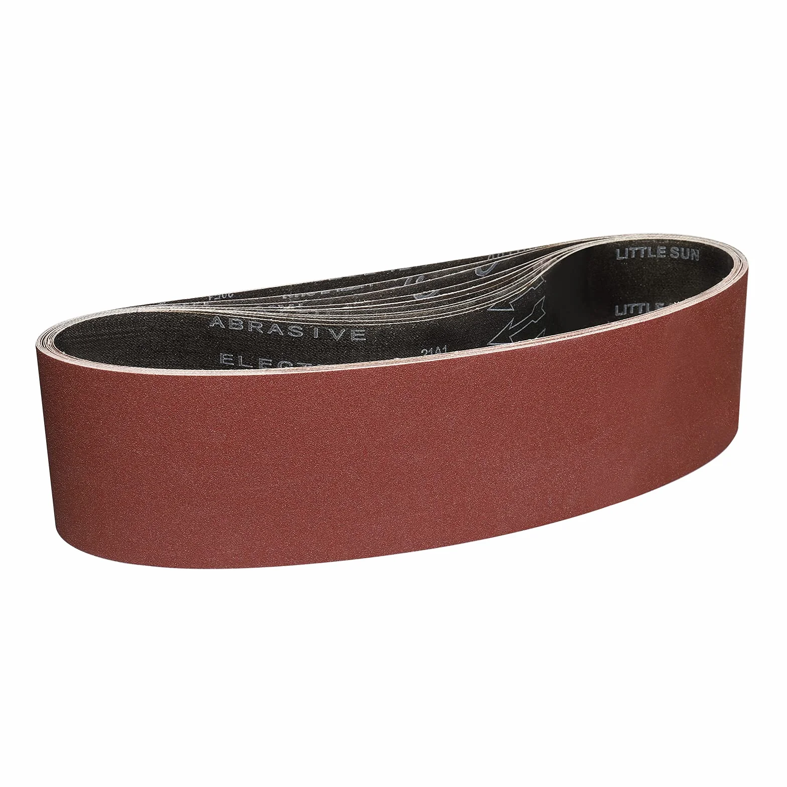 Juego de bandas de lija 100x915mm grano 100 para lijadora de banda madera metal pintura 10 piezas