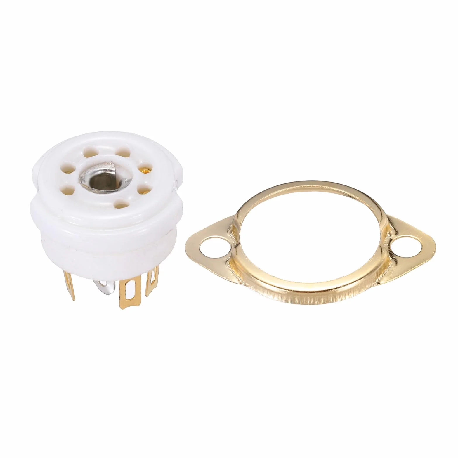 QUARKZMAN 4uds Pasadores Tubo Enchufe Cerámica PCB Zócalo Blanco