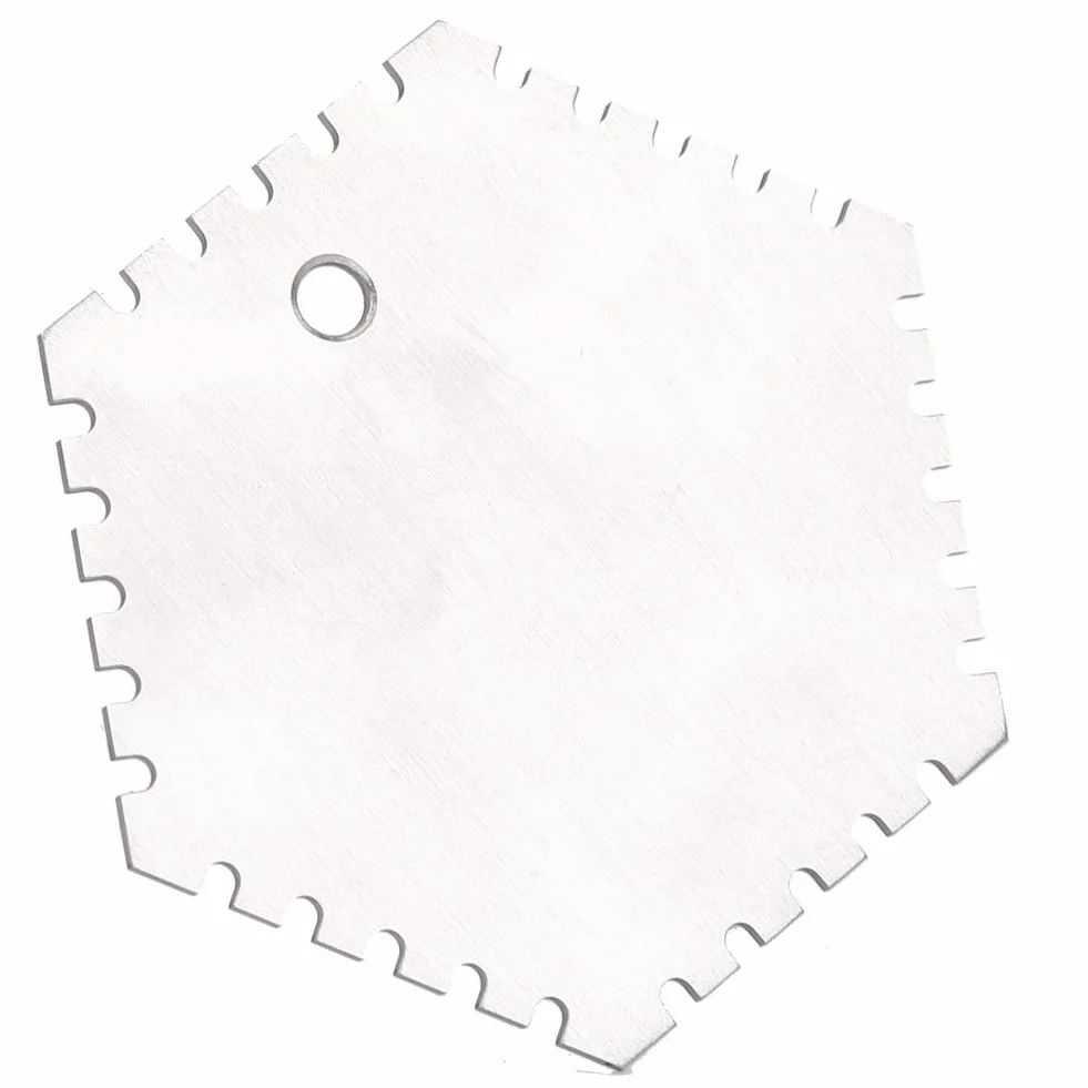 Peine de Película Húmeda Hexagonal de Acero Inoxidable Rango 20-370um