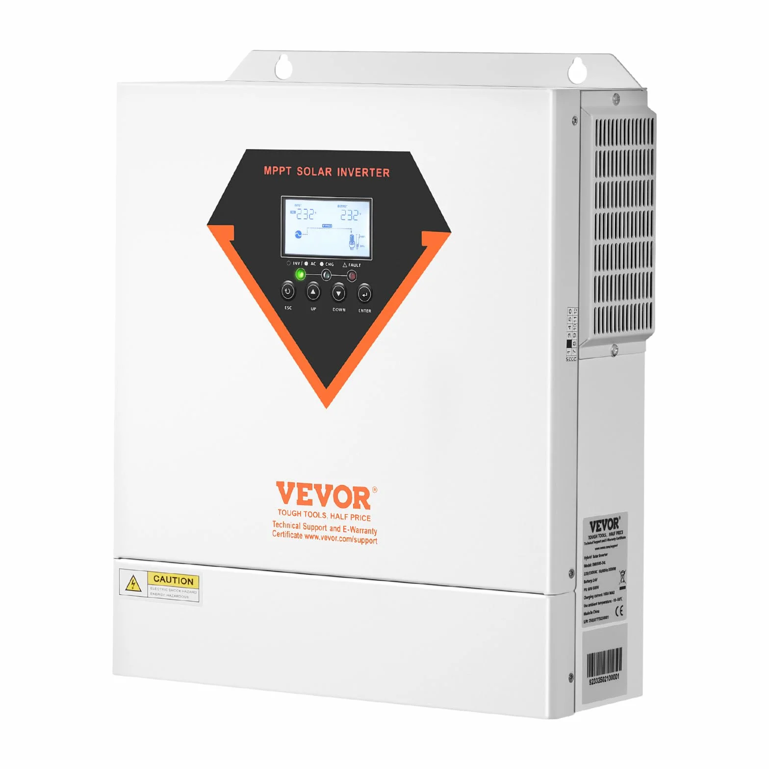 VEVOR Inversor Solar Híbrido 3500 W Onda Sinusoidal Pura MPPT 100 A