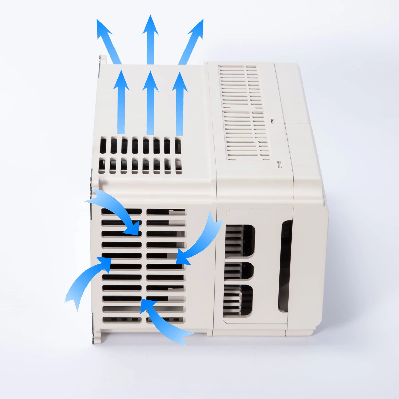 MOLLOM VFD 11KW 15HP 25A 380V Entrada Monofásica o Trifásica a Salida Trifásica 0-3000 Hz Controlador de Frecuencia Variable para Motor de Husillo CNC Control de Velocidad