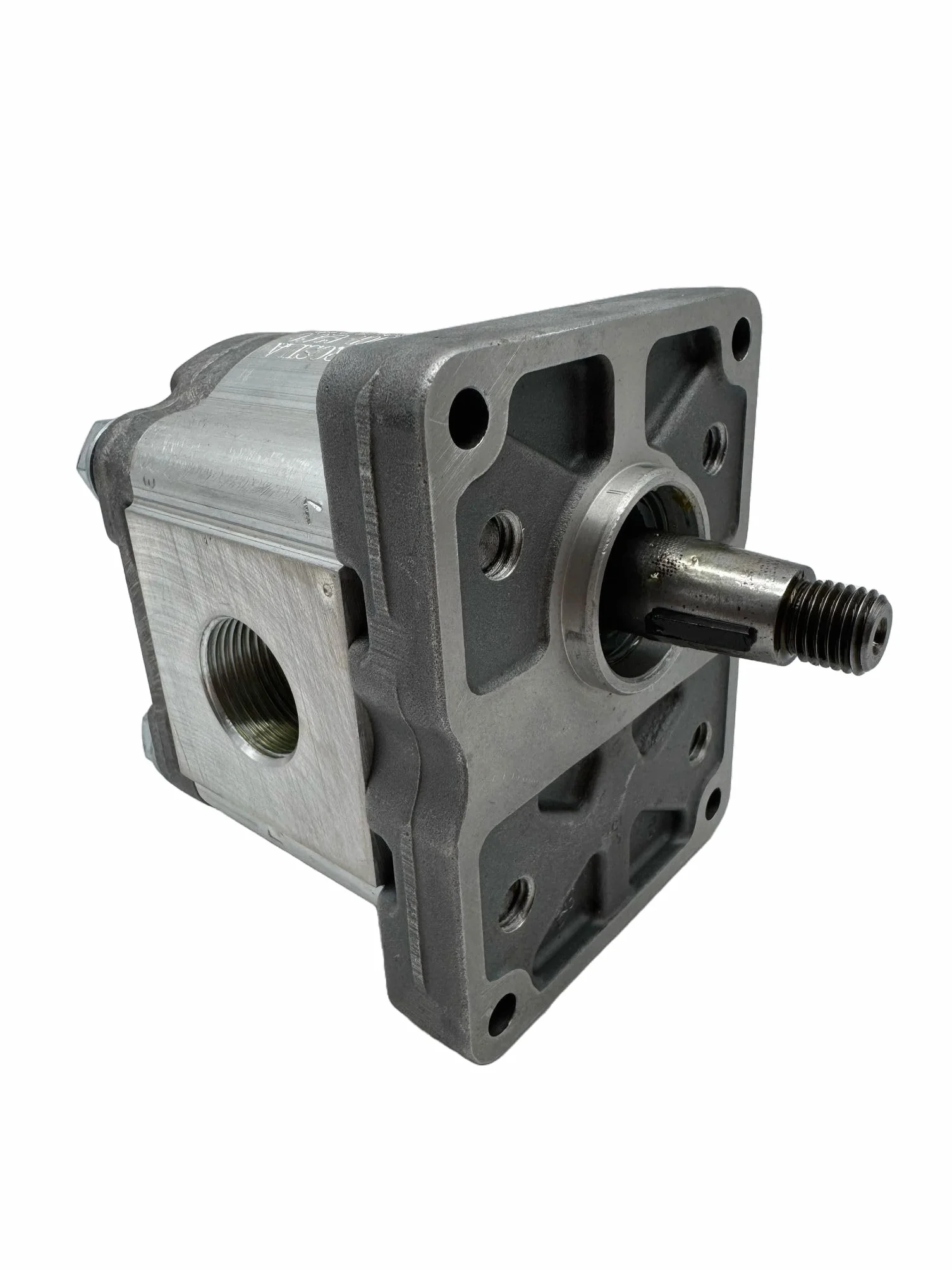 Bomba Hidráulica 15 L/min (10 cc/rev), 250 bar, Eje Cónico 1:8, Puertos GAS (BSP), Montaje Europeo marca Hydrosila. Bomba para Tractor, Bomba para Prensa Hidráulica y Grupo Hidráulico