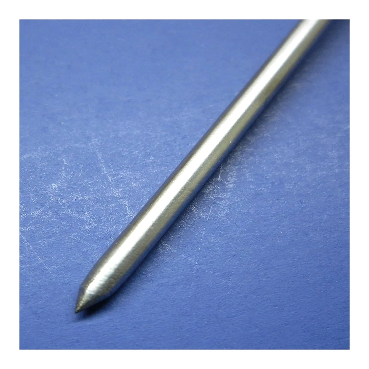 Sensor de termopar tipo K con sonda inserción puntiaguda alta temperatura cable trenzado acero inoxidable(Probe diam 8X1000mm)