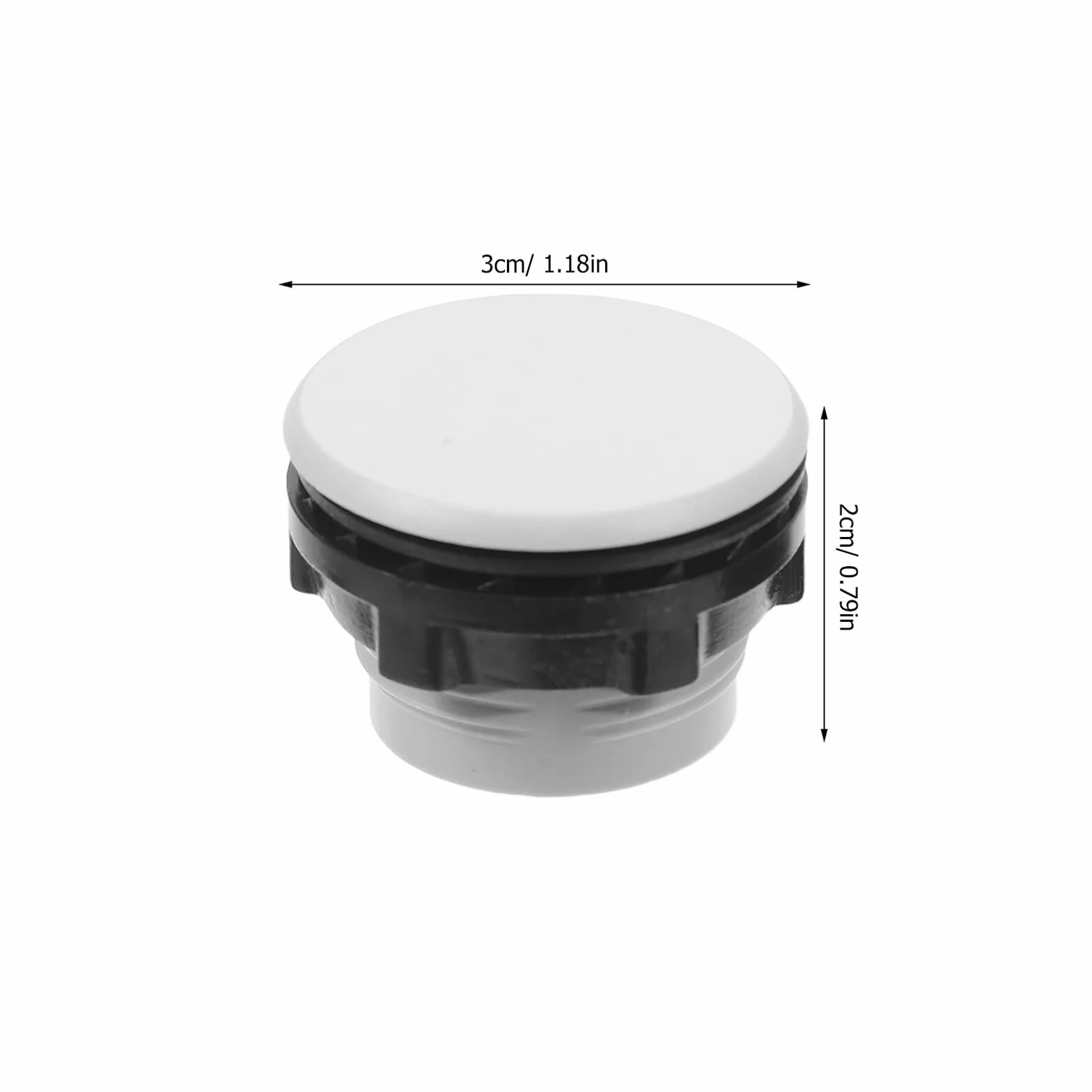 Veemoon Tapones para Panel Eléctrico 22mm Gris, Protector Botón Pulsador Plástico, 50 Unidades