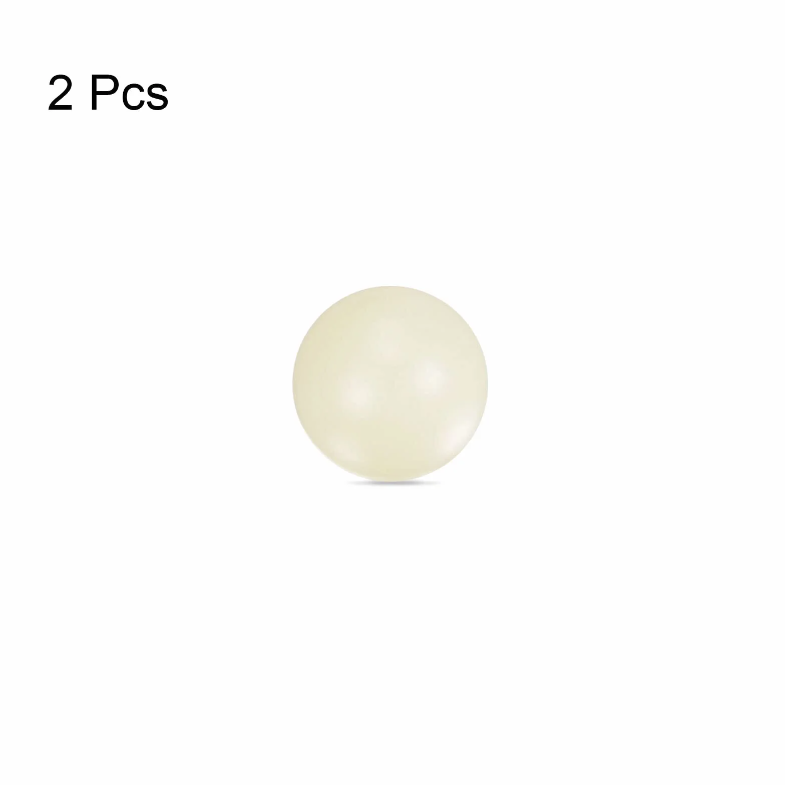 sourcing map 2szt PA66 Nylon Sólido Plástico Bolas 1/2" G3 Precisión Rodamiento Bola