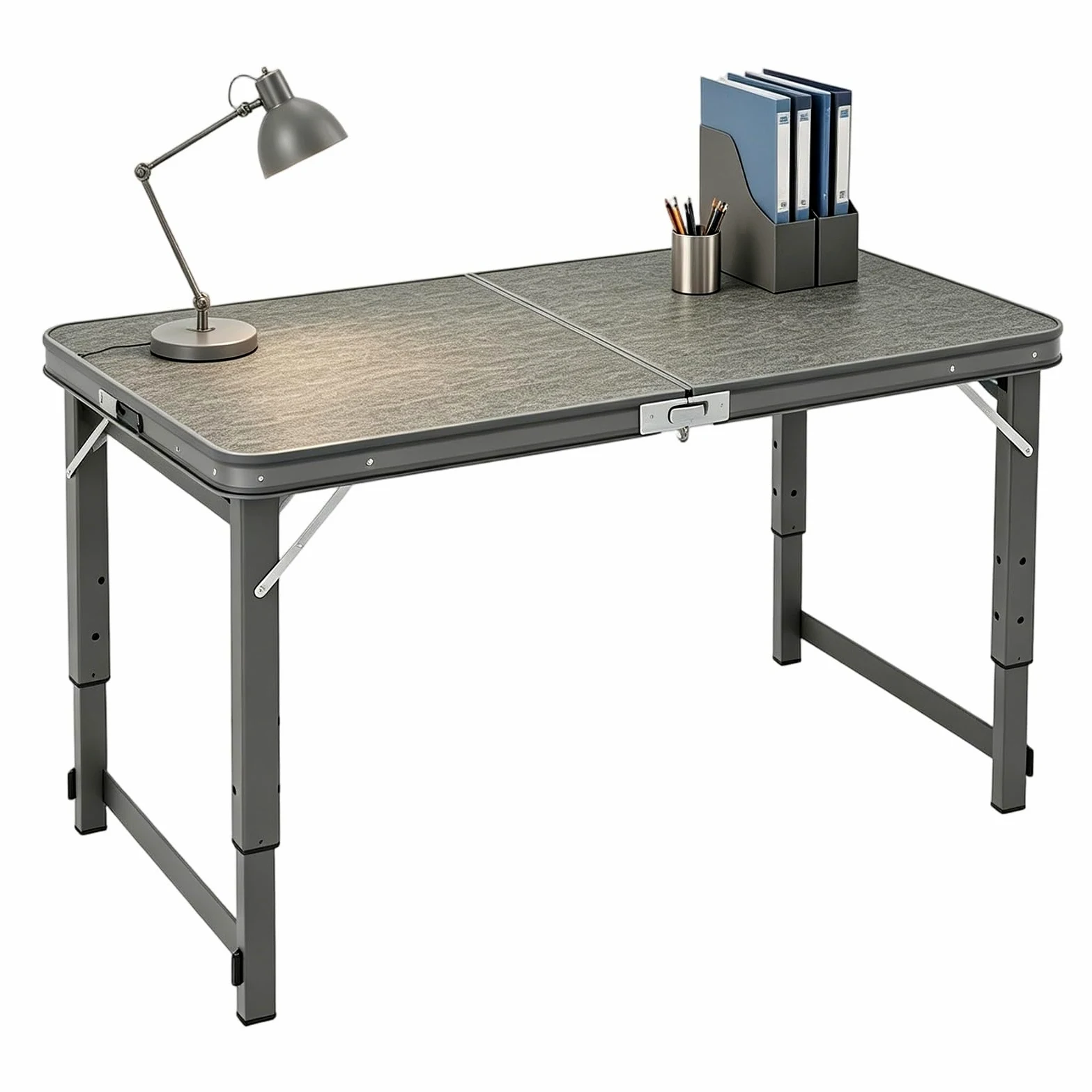 Mesa de caballete plegable, estación de trabajo rectangular portátil para uso en interiores y exteriores, ideal para catering, camping, eventos y mercados, opciones disponibles