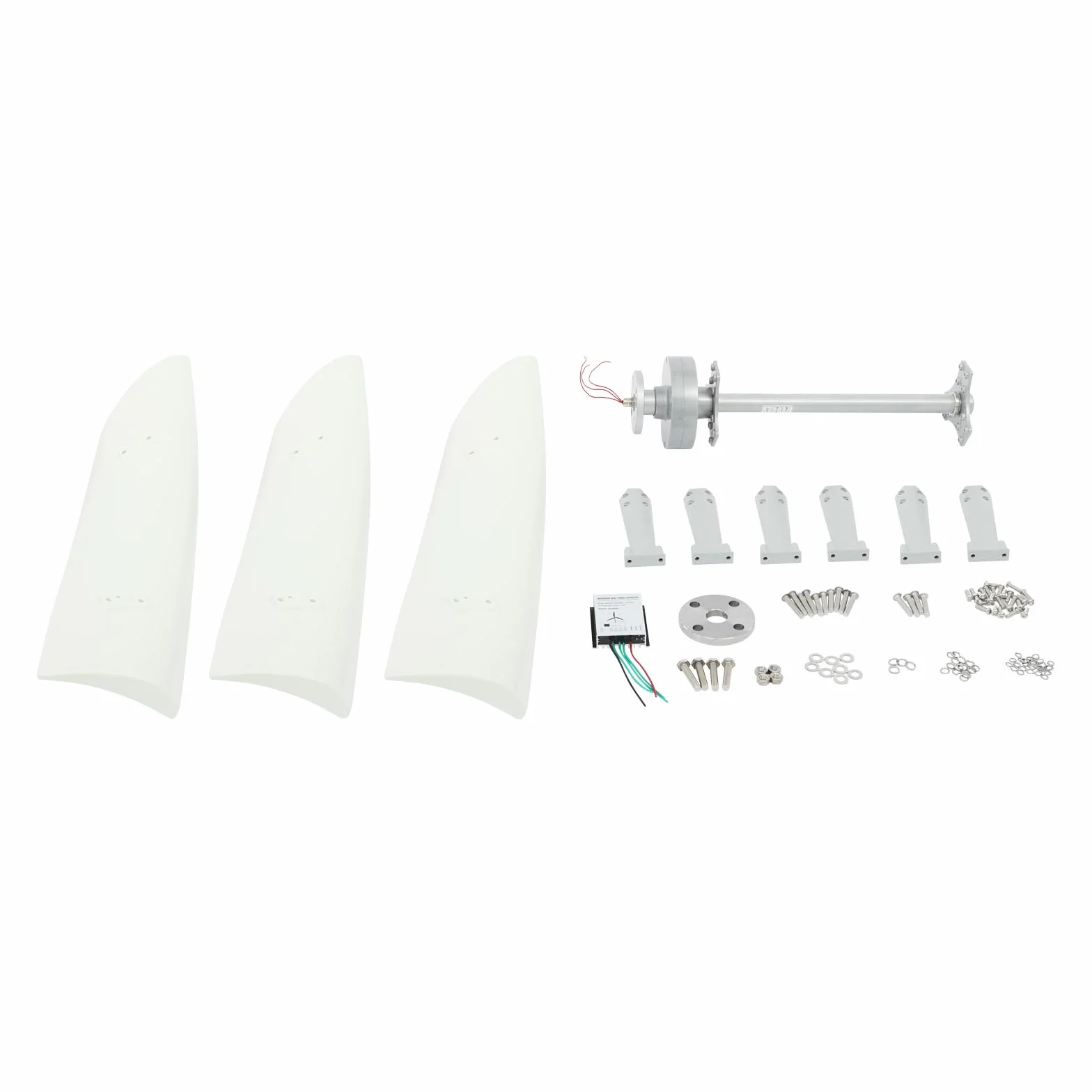 Kit de generador de turbina eólica,Generador de turbina eólica vertical,Generador de imán permanente,Potencia 100 W,Baja velocidad del viento de arranque