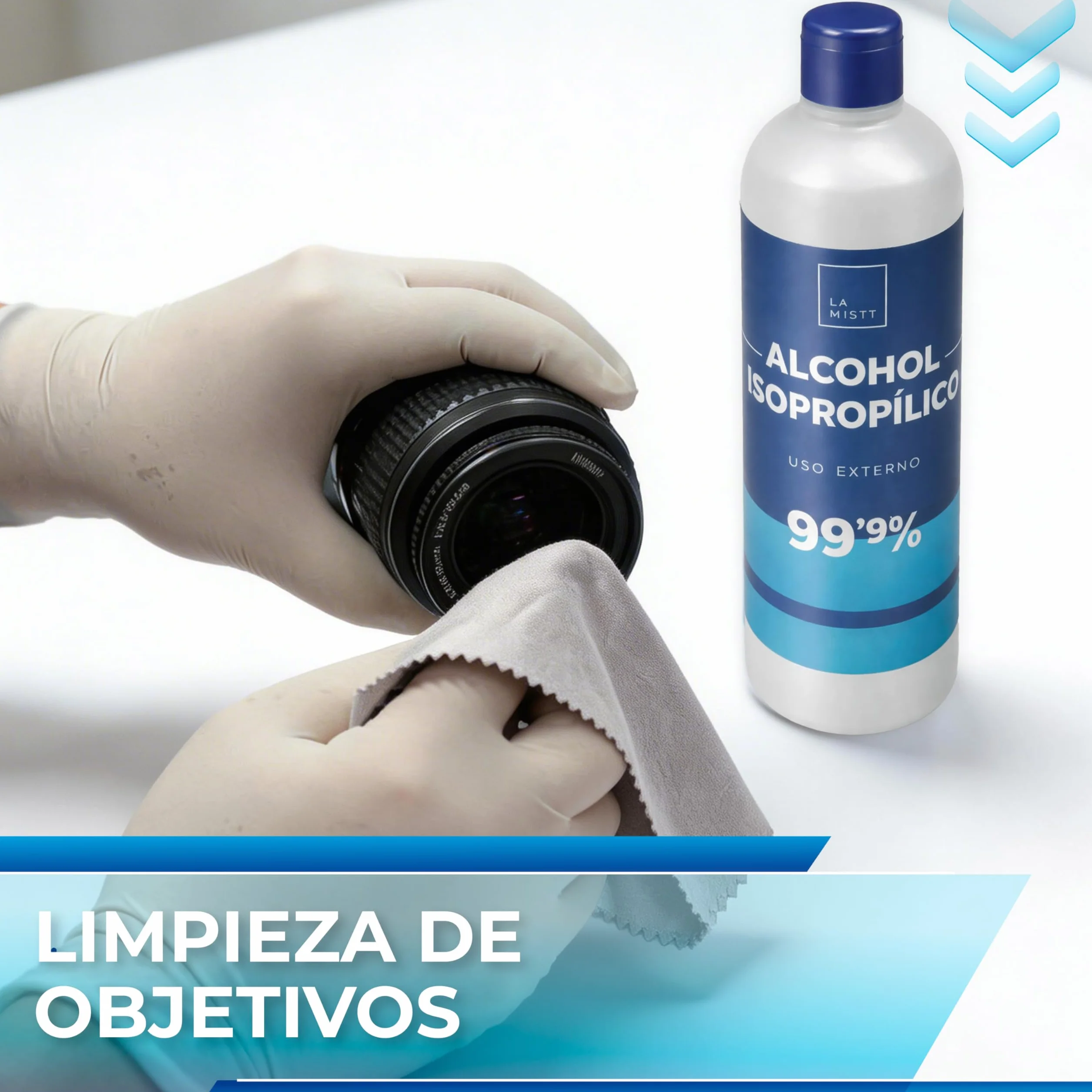 Alcohol Isopropílico 99,9% Puro 5L + Botella Spray Rellenable 250 ml | Isopropanol | Limpieza de Componentes Electrónicos y Superficies