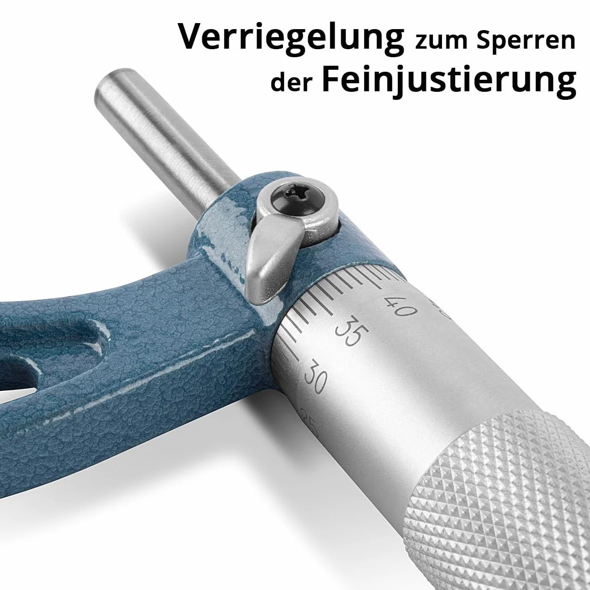 Micrómetro de exteriores STAHLWERK con rango de medición 25-50 mm DIN 863 micrómetro/tornillo micrométrico