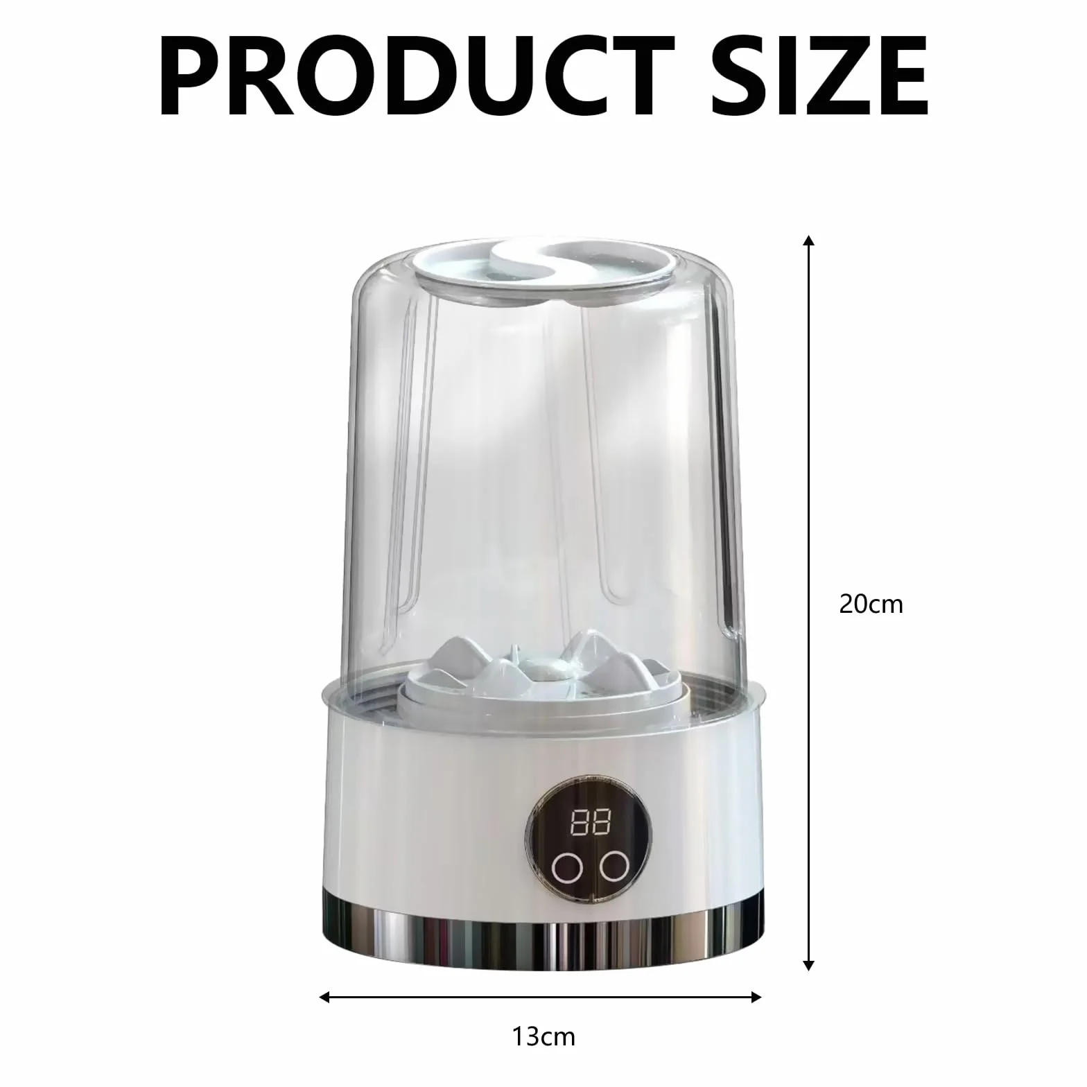 Mini Lavadora Portátil Plegable USB 1L con 2 Programas de Lavado para Viajes Camping