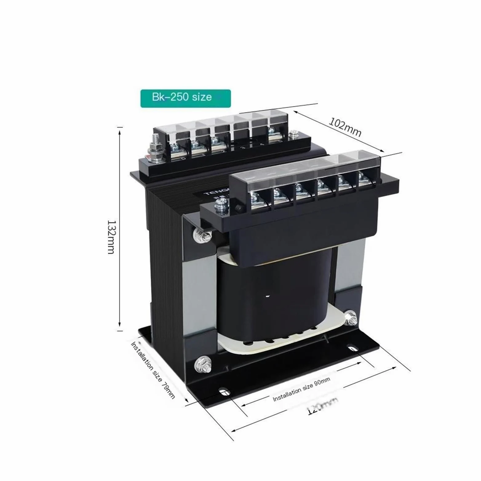 Transformador de control de máquina herramienta, transformador de aislamiento monofásico de 220 V a 24 V 250 VA for control industrial