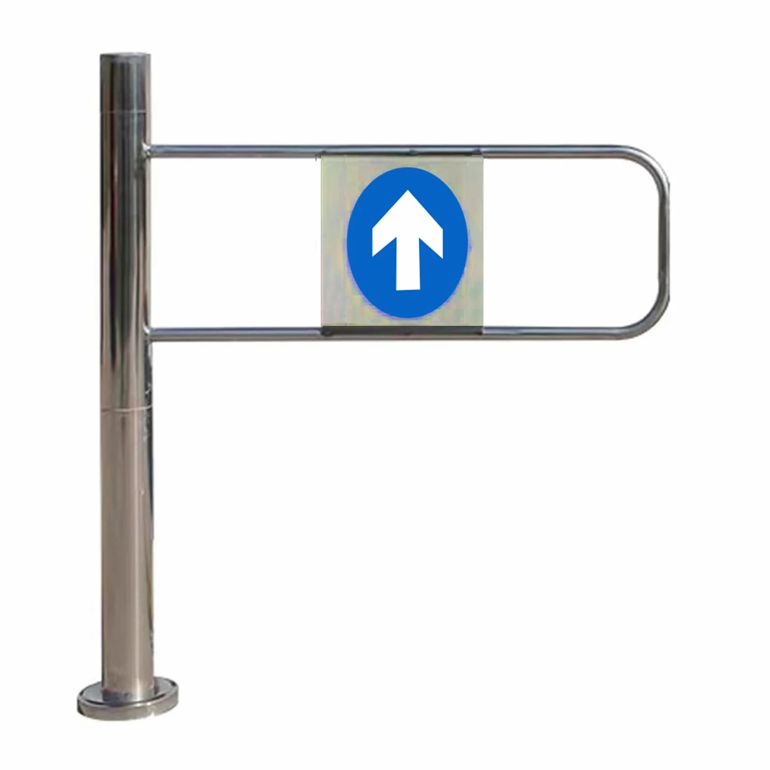 Puerta oscilante de seguridad universal ajustable de acero inoxidable para entradas de supermercados, barrera giratoria unidireccional para mejorar la seguridad y soluciones de control de multitudes