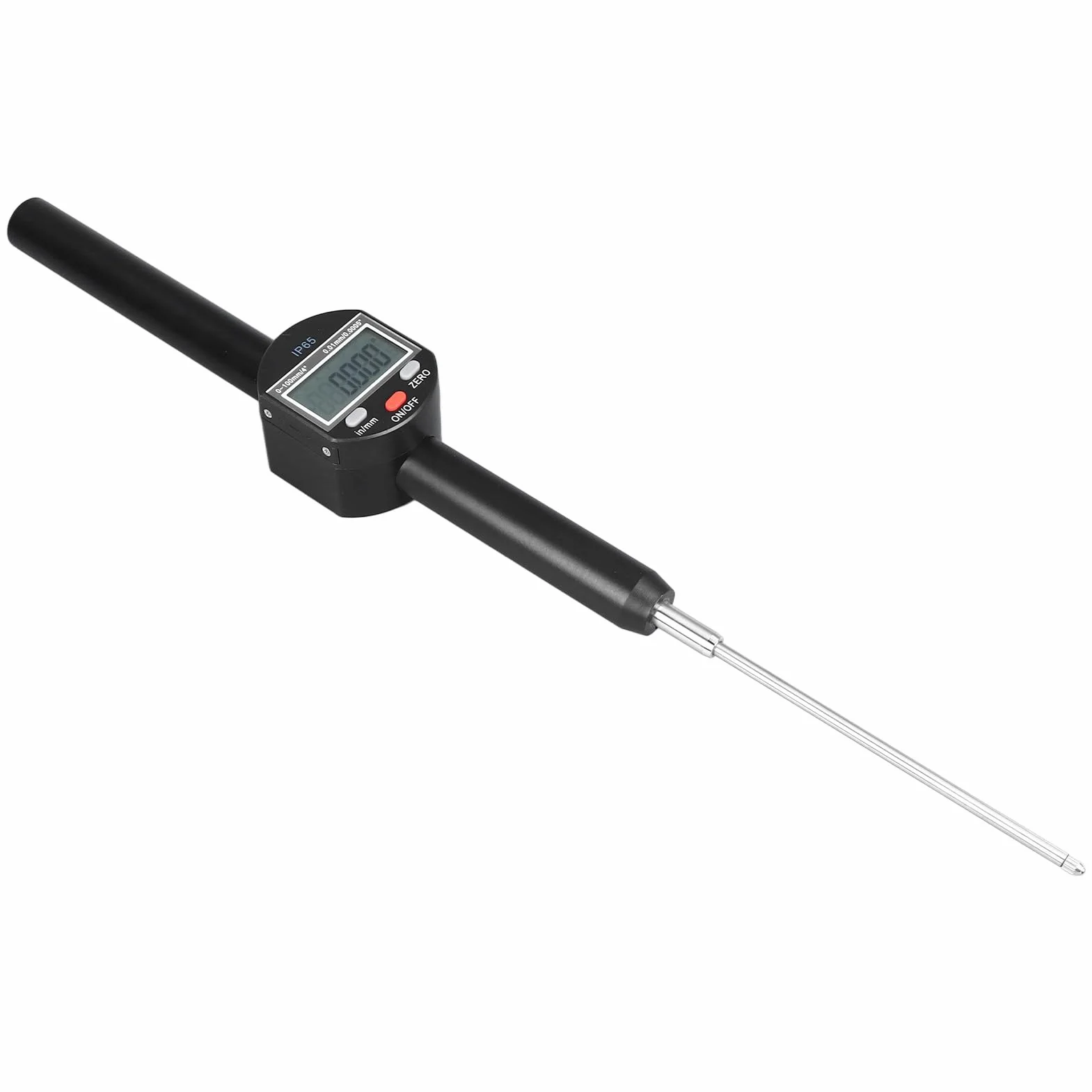 Reloj Comparador Digital, Alta Precisión de 0 a 100 mm Reloj Comparador Digital Electrónico Reloj Comparador Profesional Reloj Comparador IP65 Impermeable con Pantalla Digital