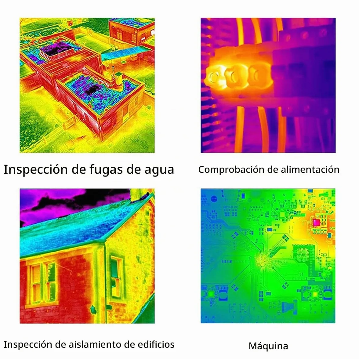 1 cámara termográfica, cámara infrarroja térmica de 2.8 pulgadas, carga USB C de 320 x 240