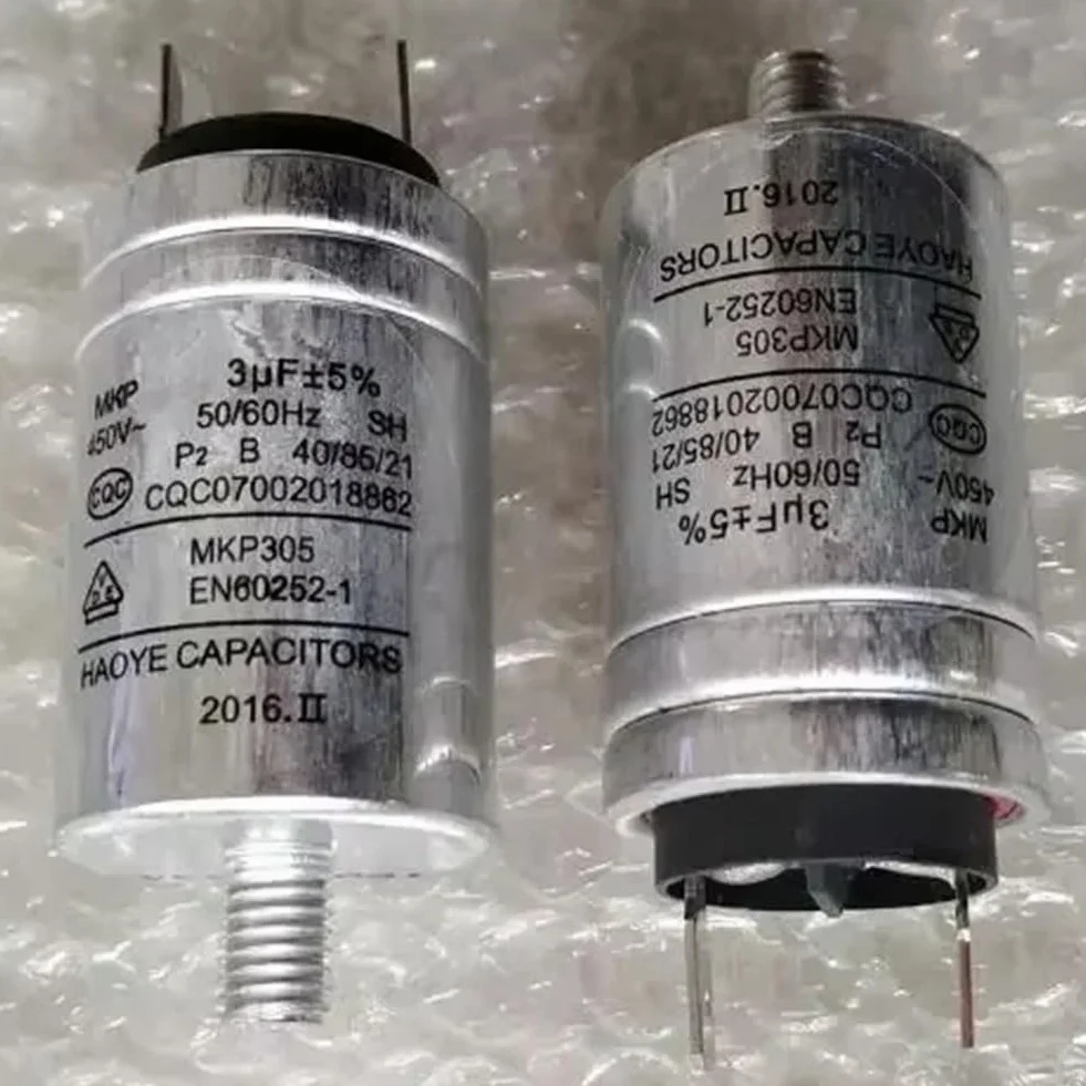Condensador carcasa de aluminio MKP-3UF 450VAC para lavavajillas