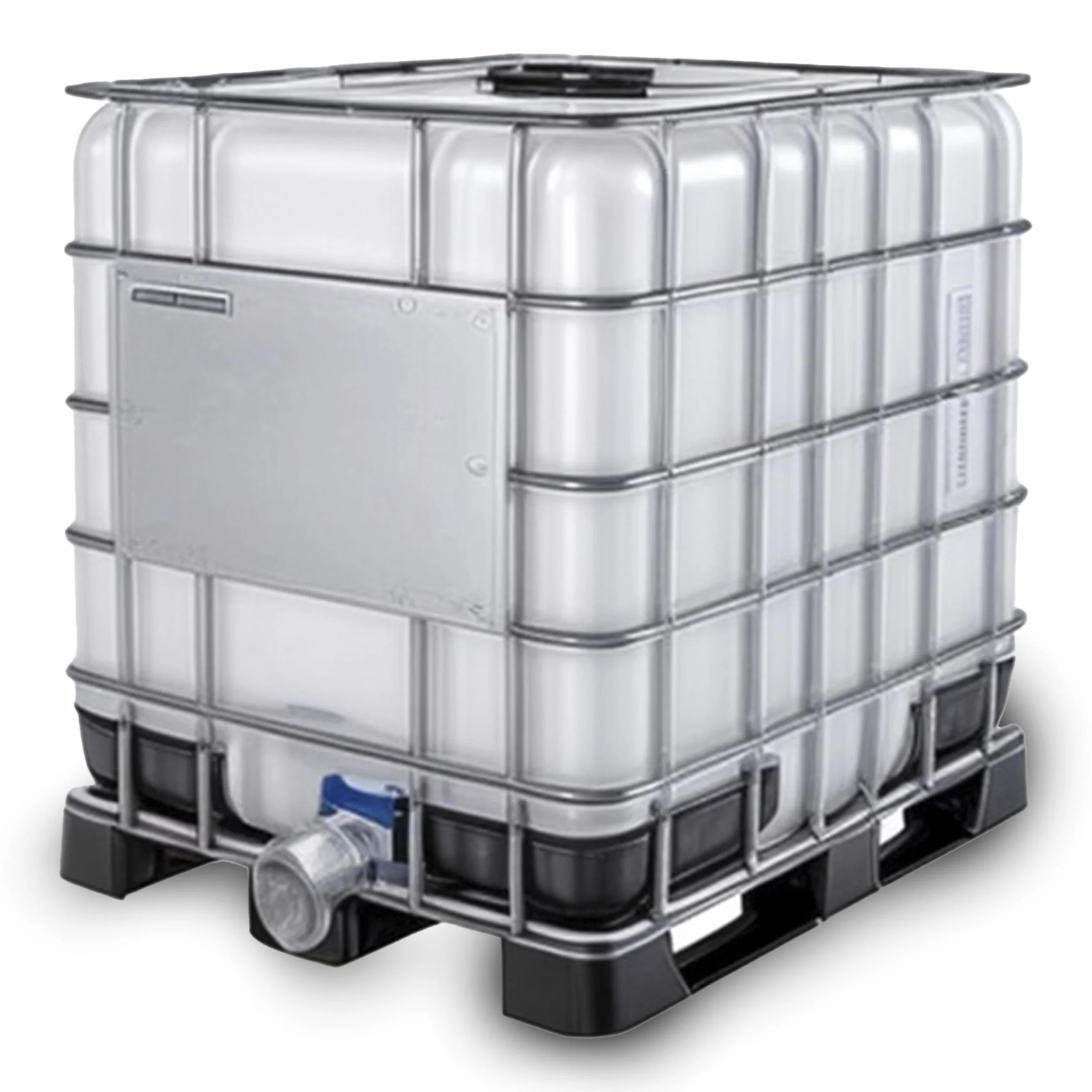 Contenedor depósito de 1000 litros IBC-GRG con palet de plástico ADR